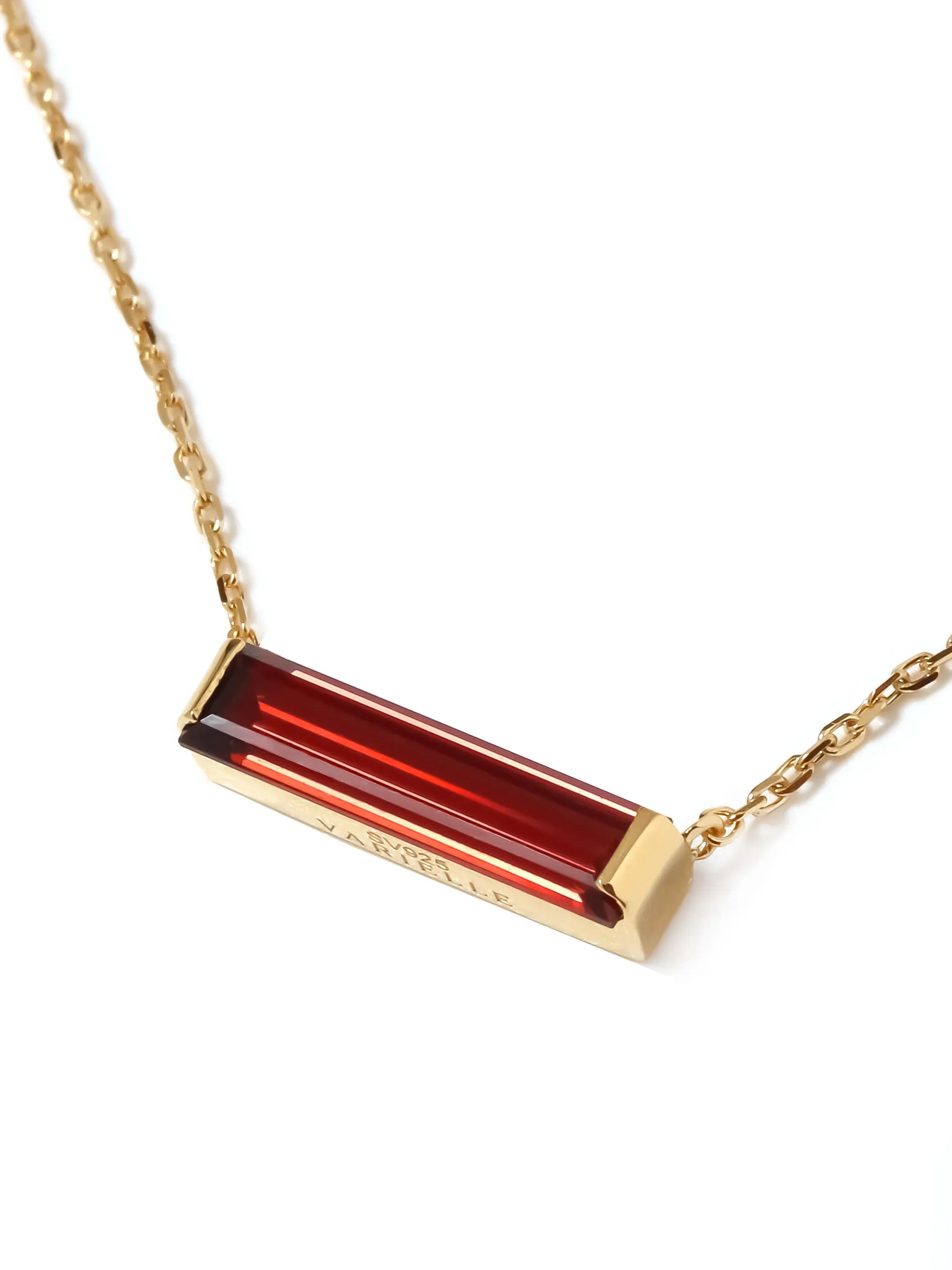 ガーネット ホリゾンタル ネックレス