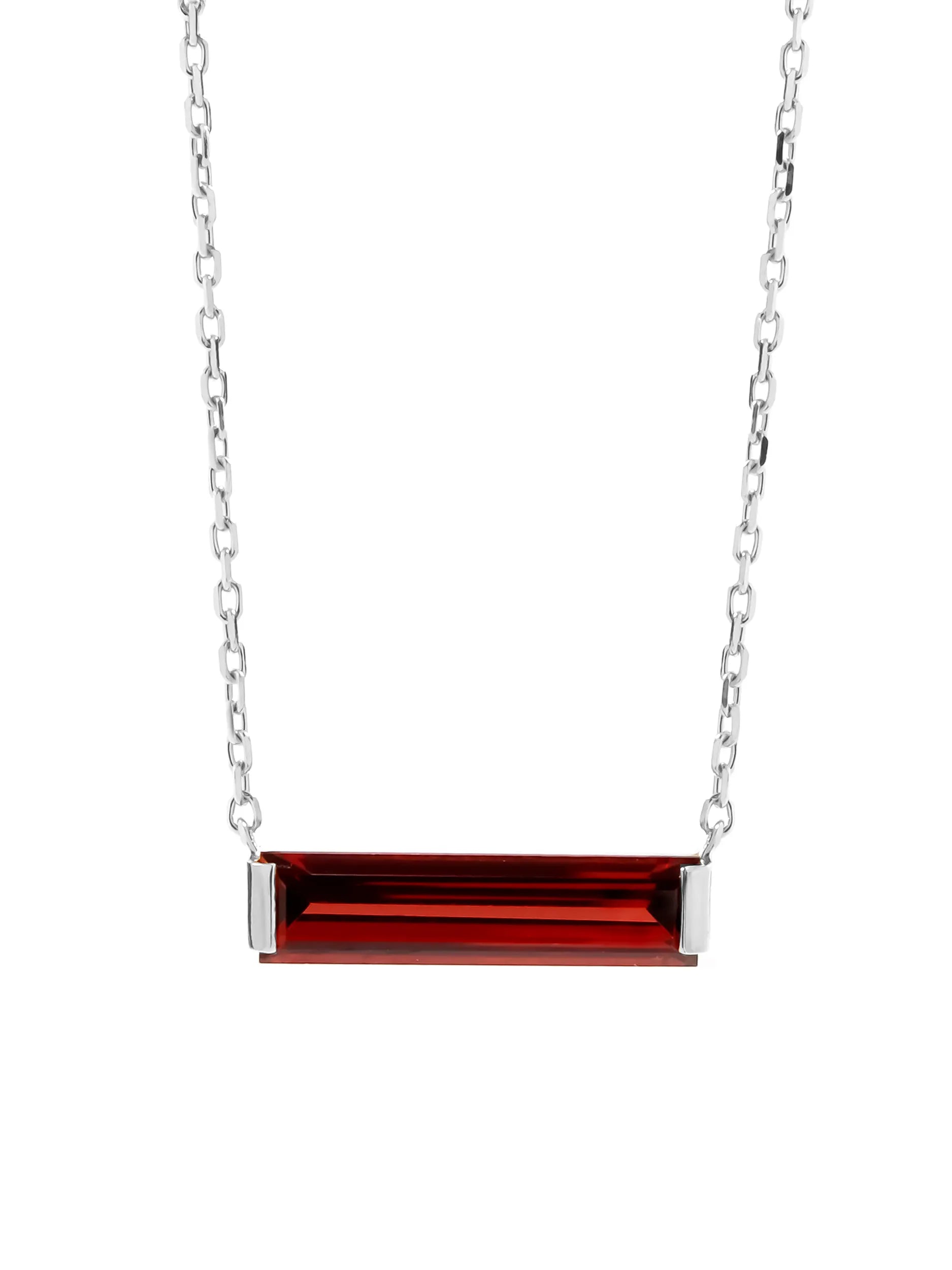 ガーネット ホリゾンタル ネックレス