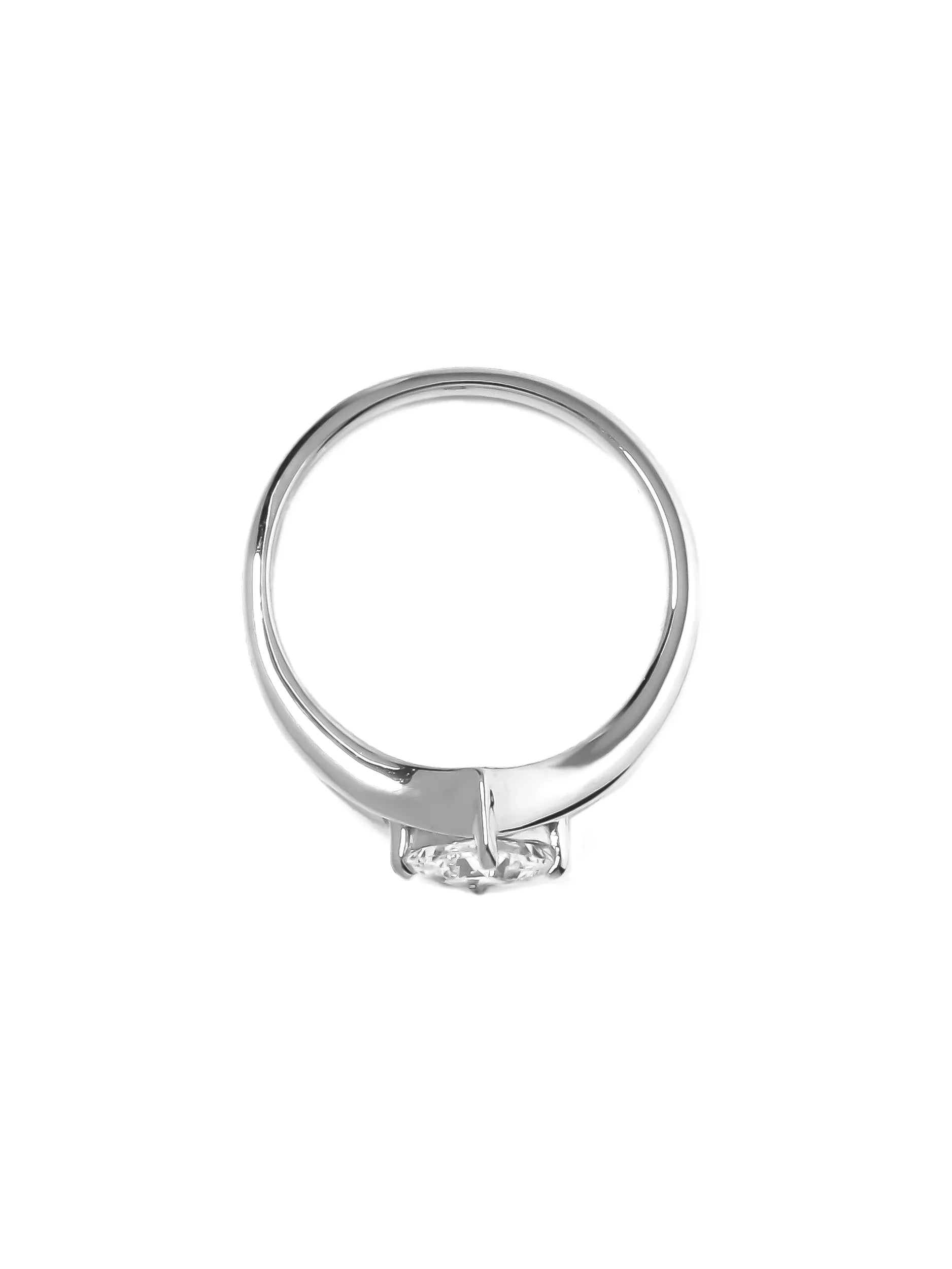 プリンセスカット スプリット リング