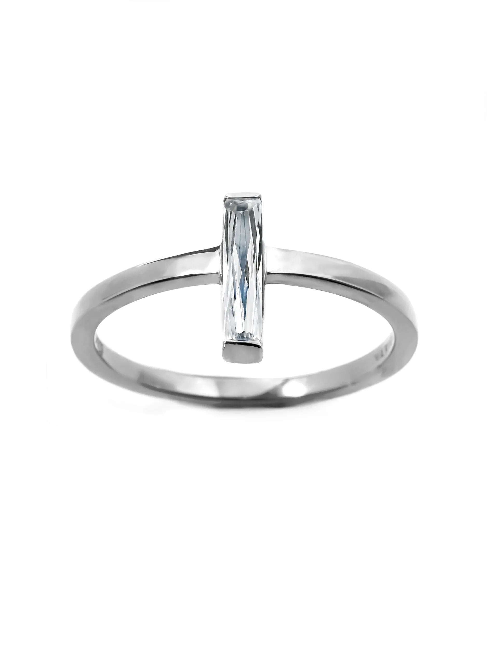 バケットプリンセスカット ソリテール リング