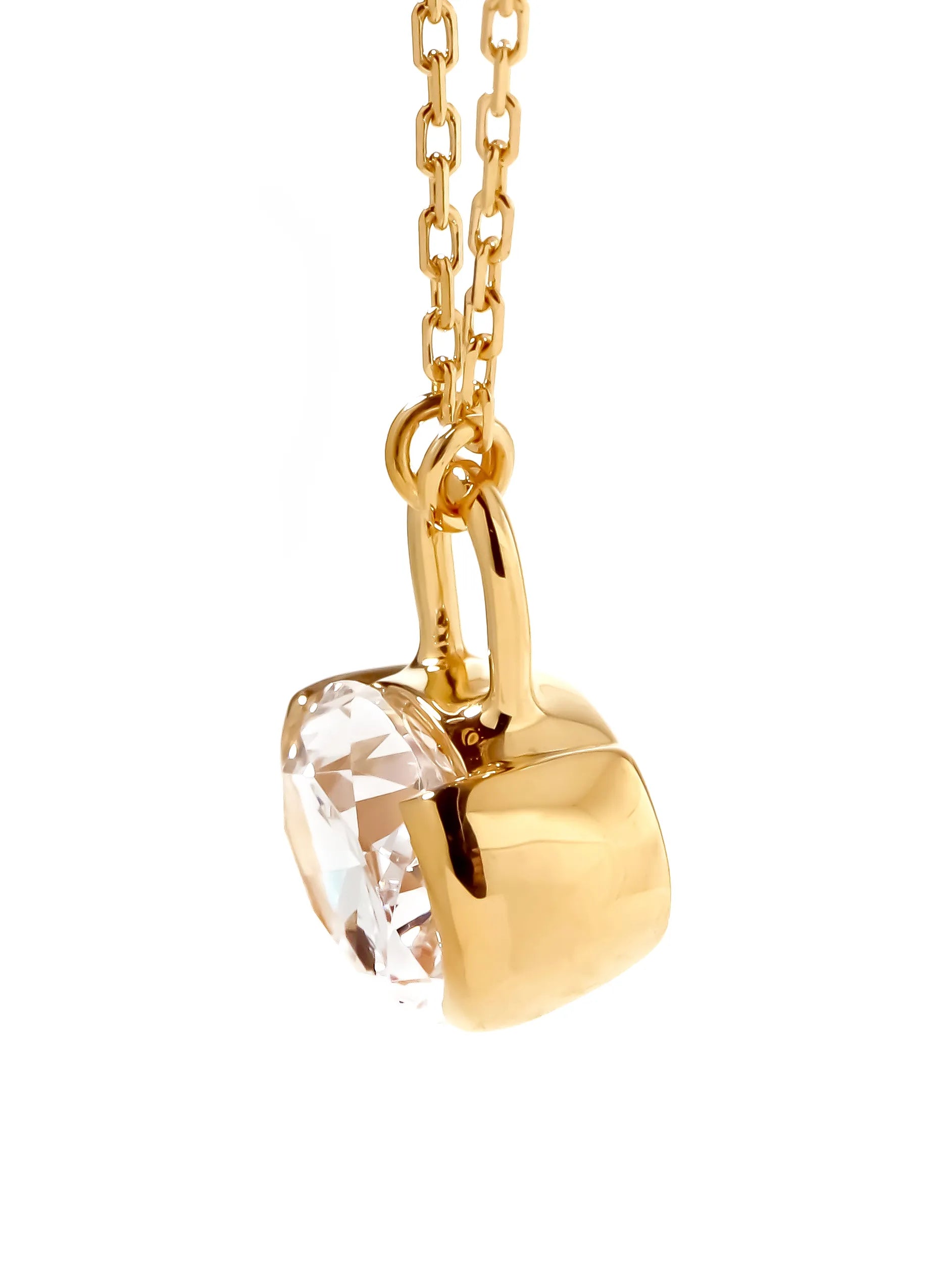 オーバルカット パドロック ネックレス