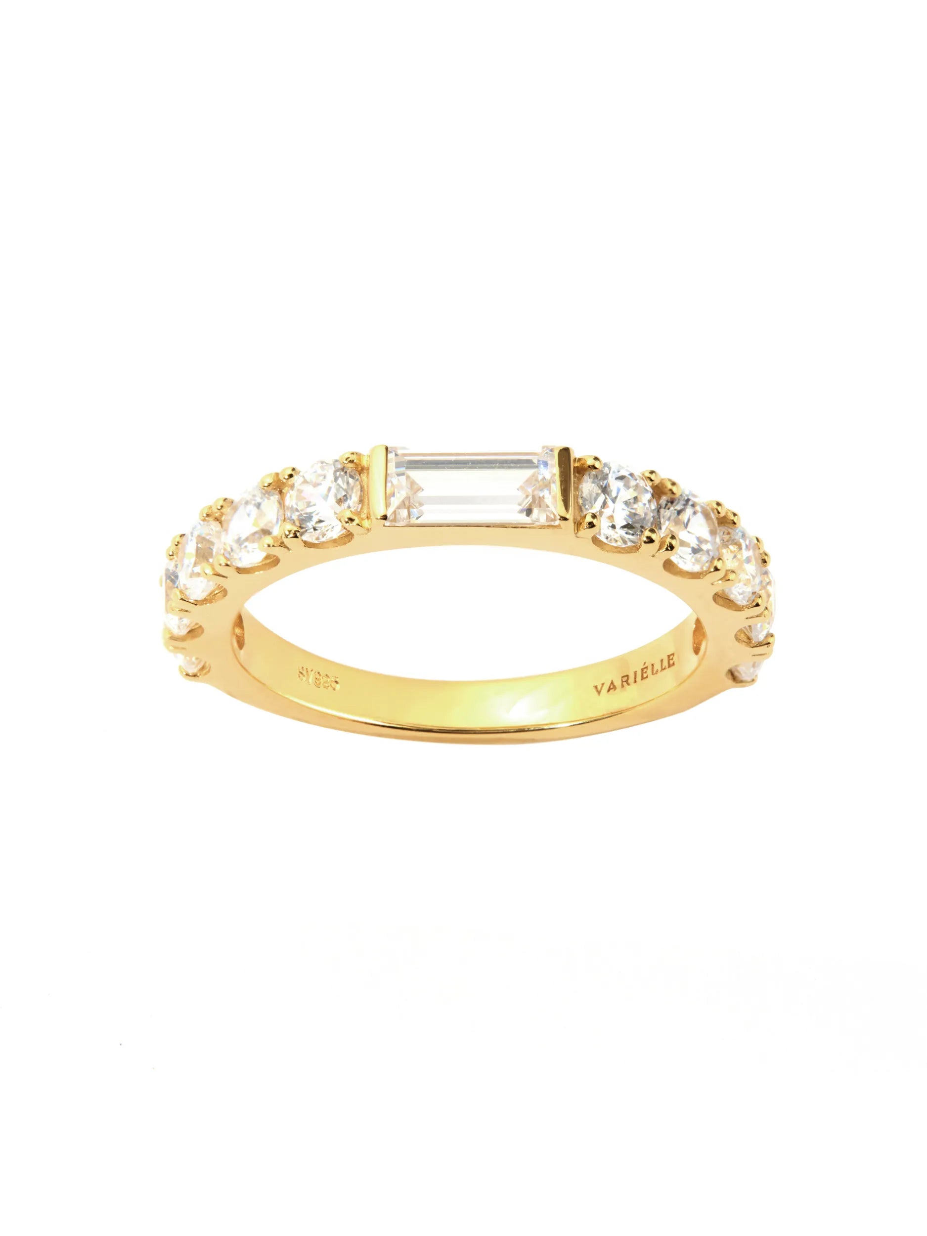 バゲットカット センターグロウ リング