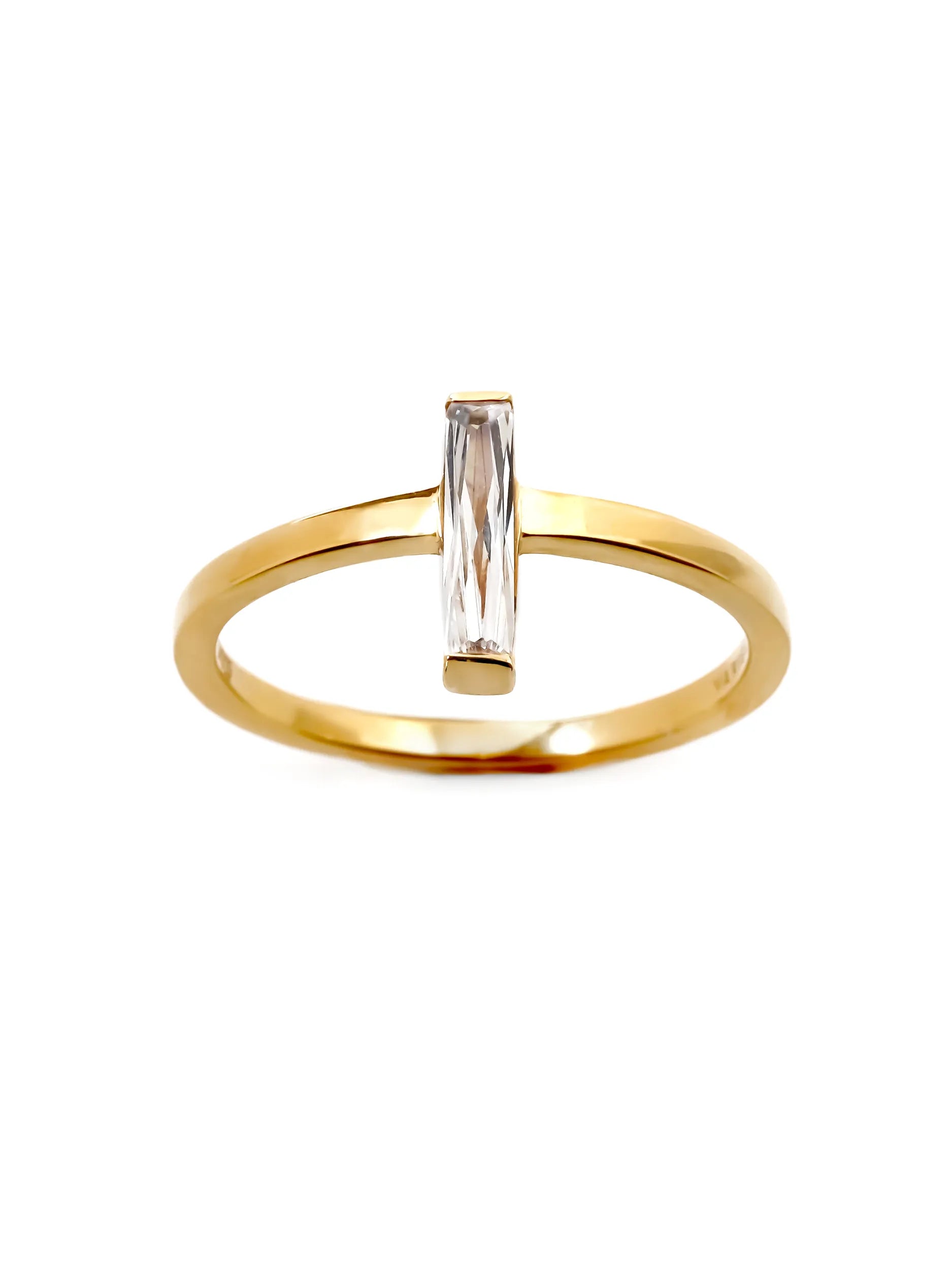 バケットプリンセスカット ソリテール リング