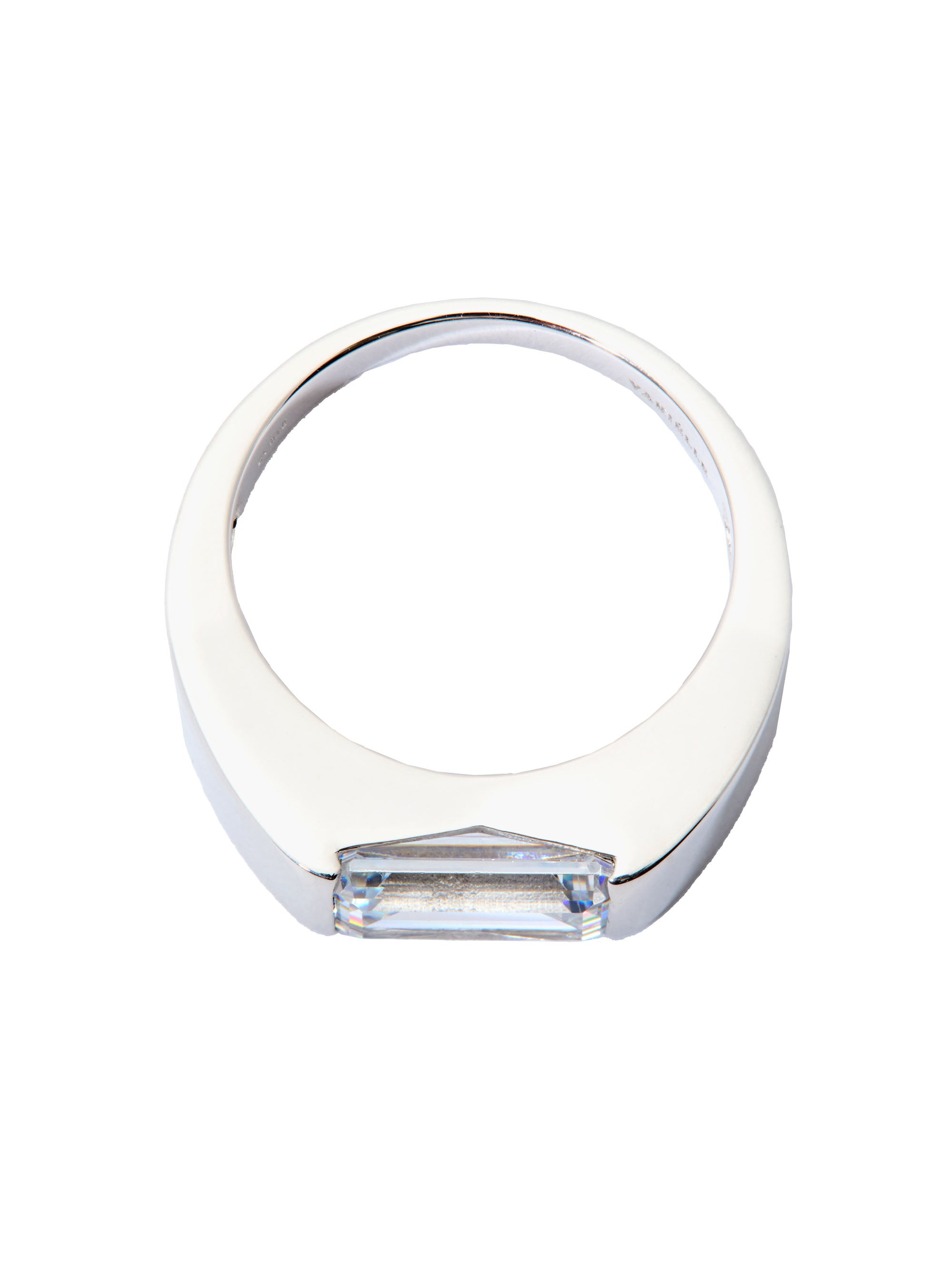 エメラルドカット ホールド リング