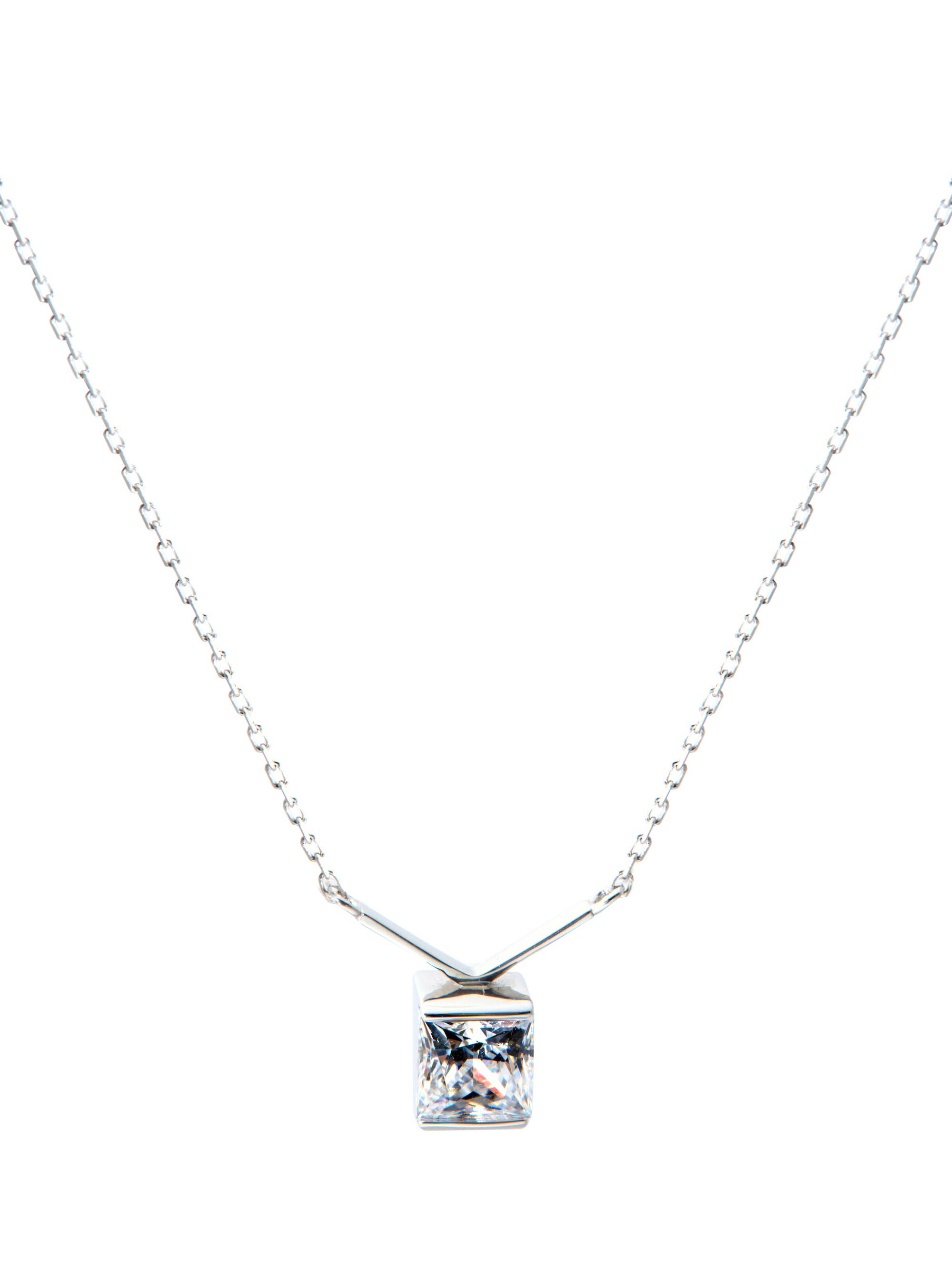 プリンセスカット Vライン ネックレス