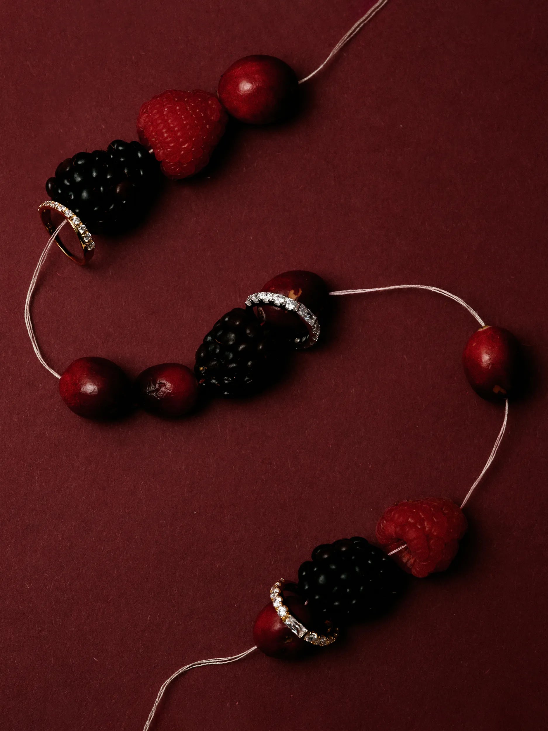 バゲットカット センターグロウ リング