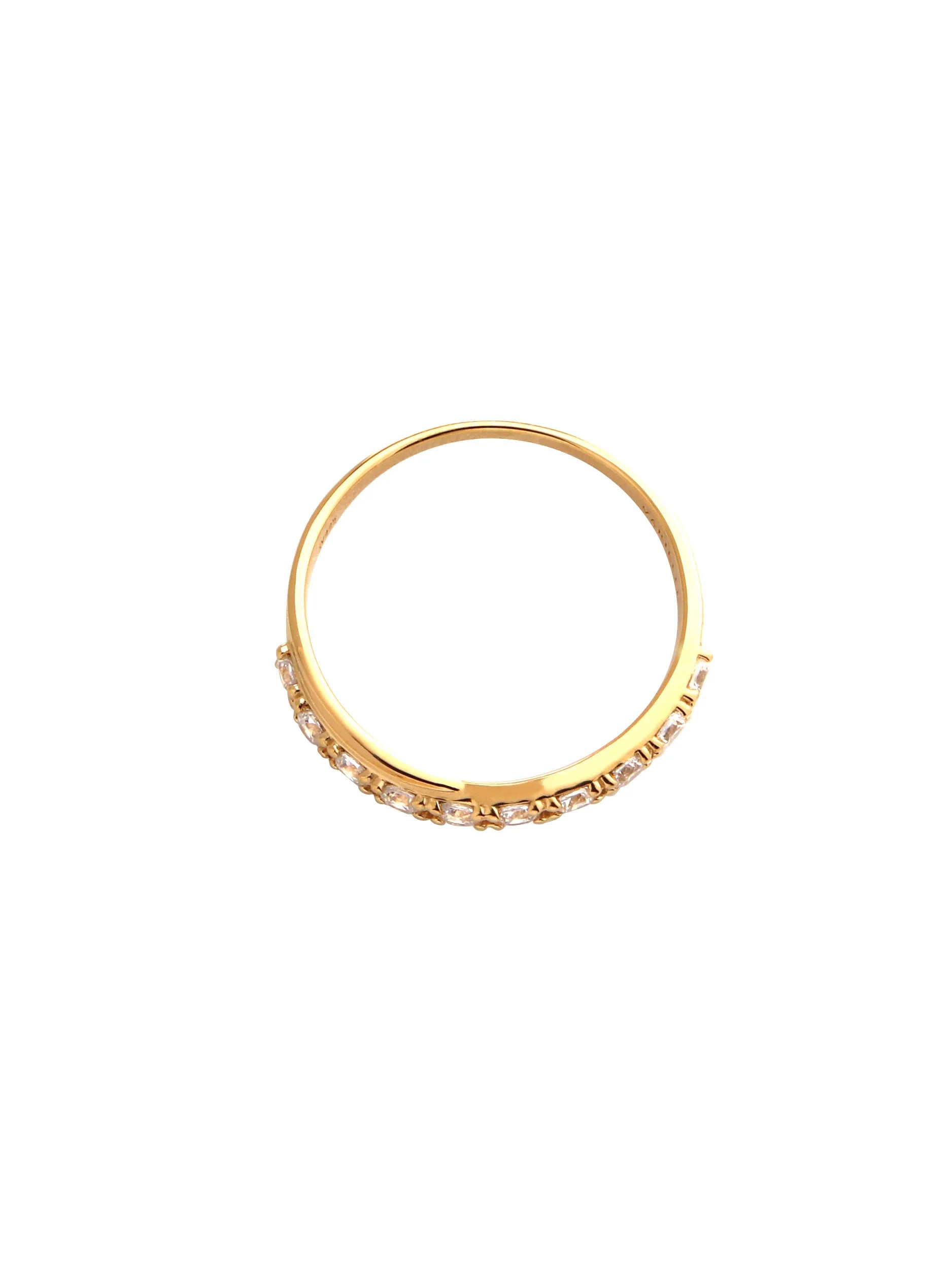 ラウンドカット クロス リング