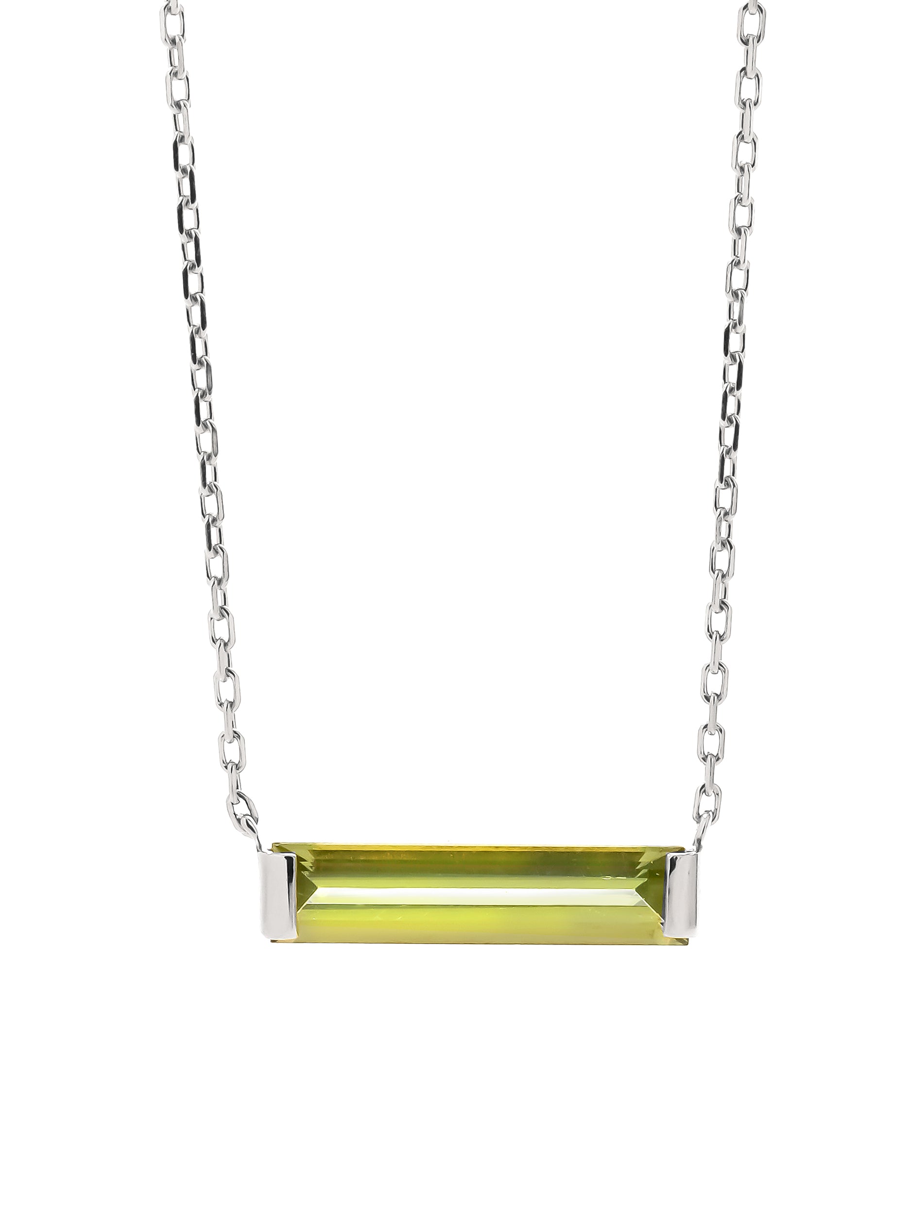 ペリドット ホリゾンタル ネックレス