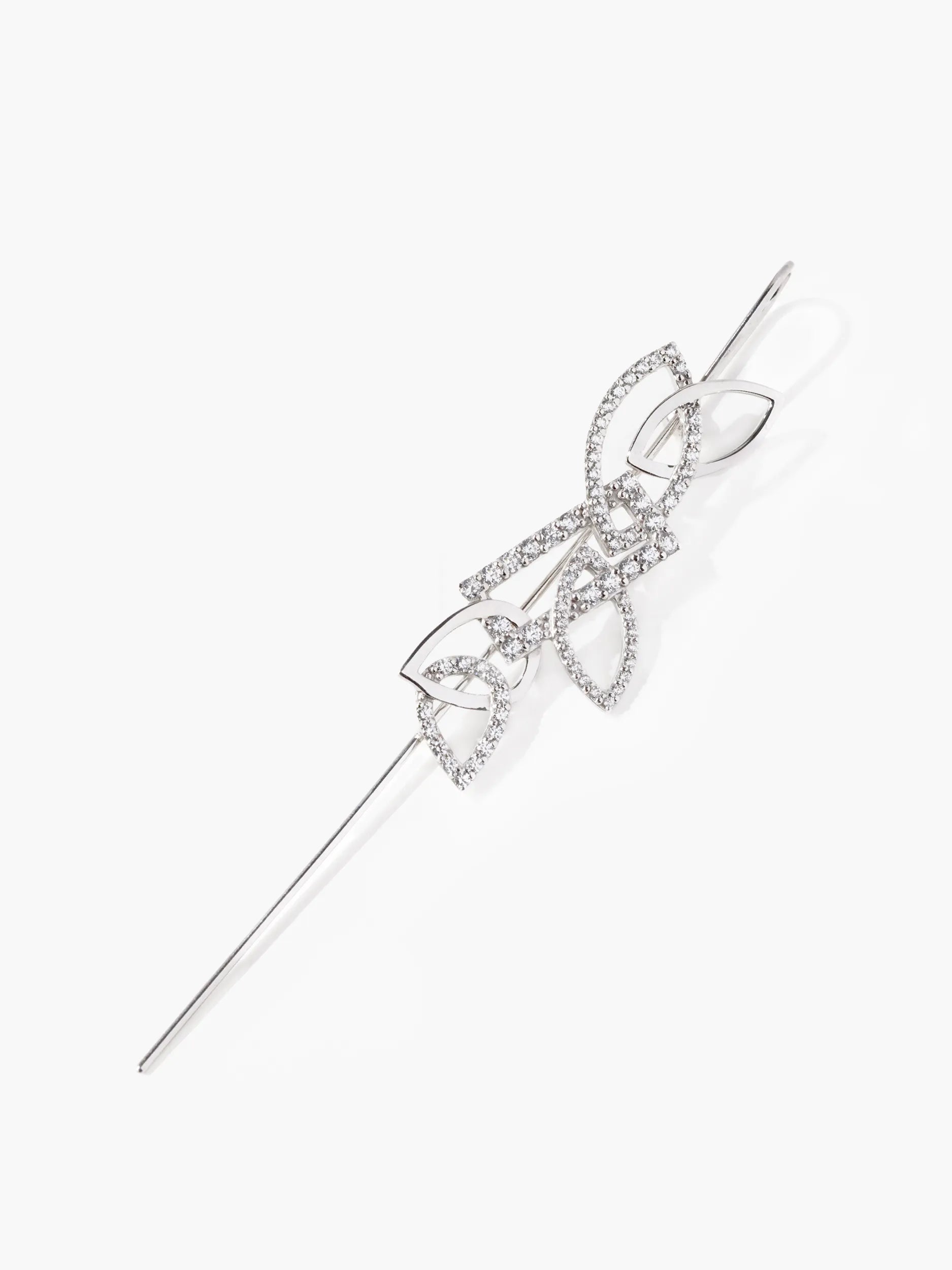 ジオメトリック イヤーフックピアス
