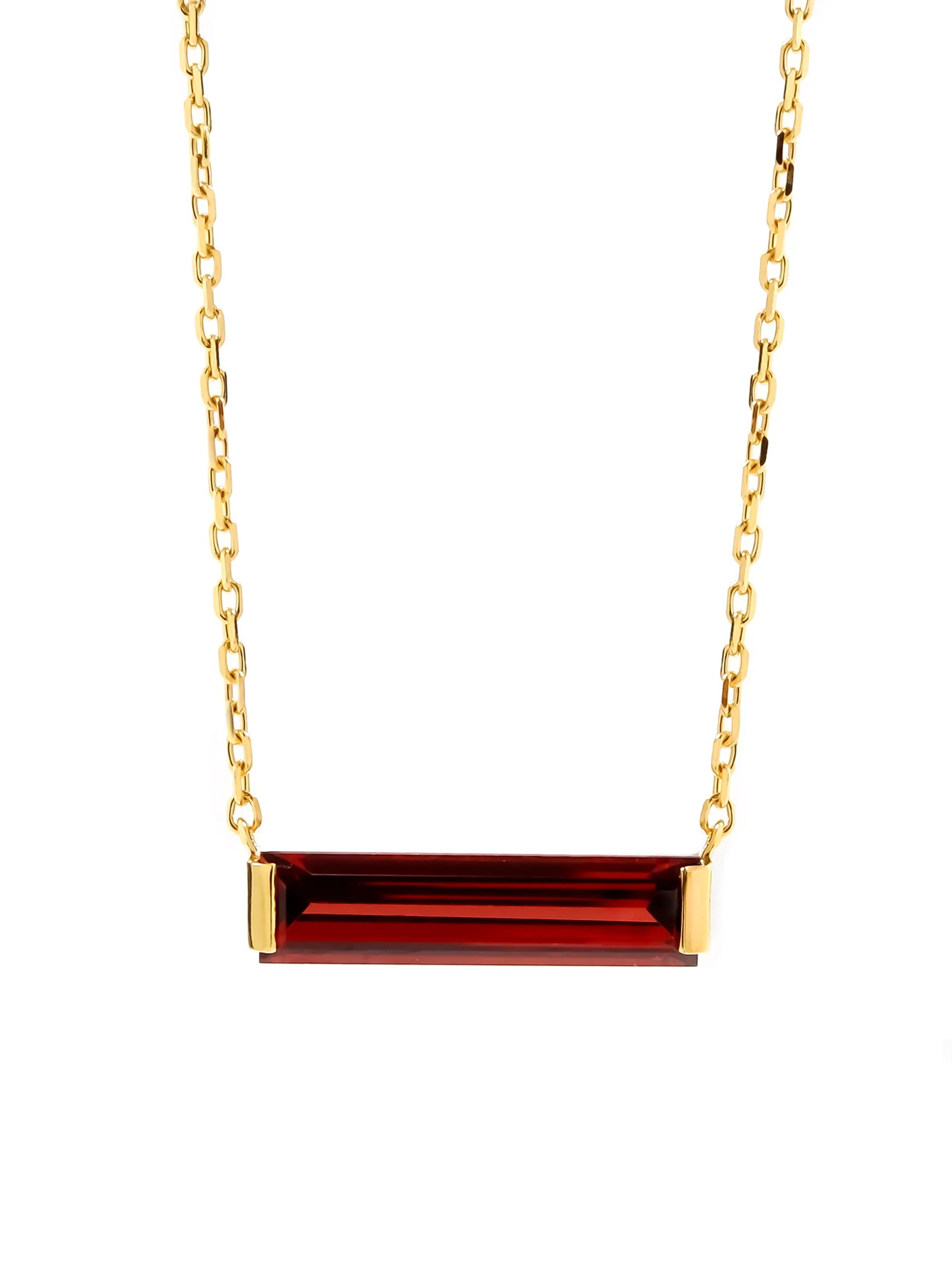 ガーネット ホリゾンタル ネックレス