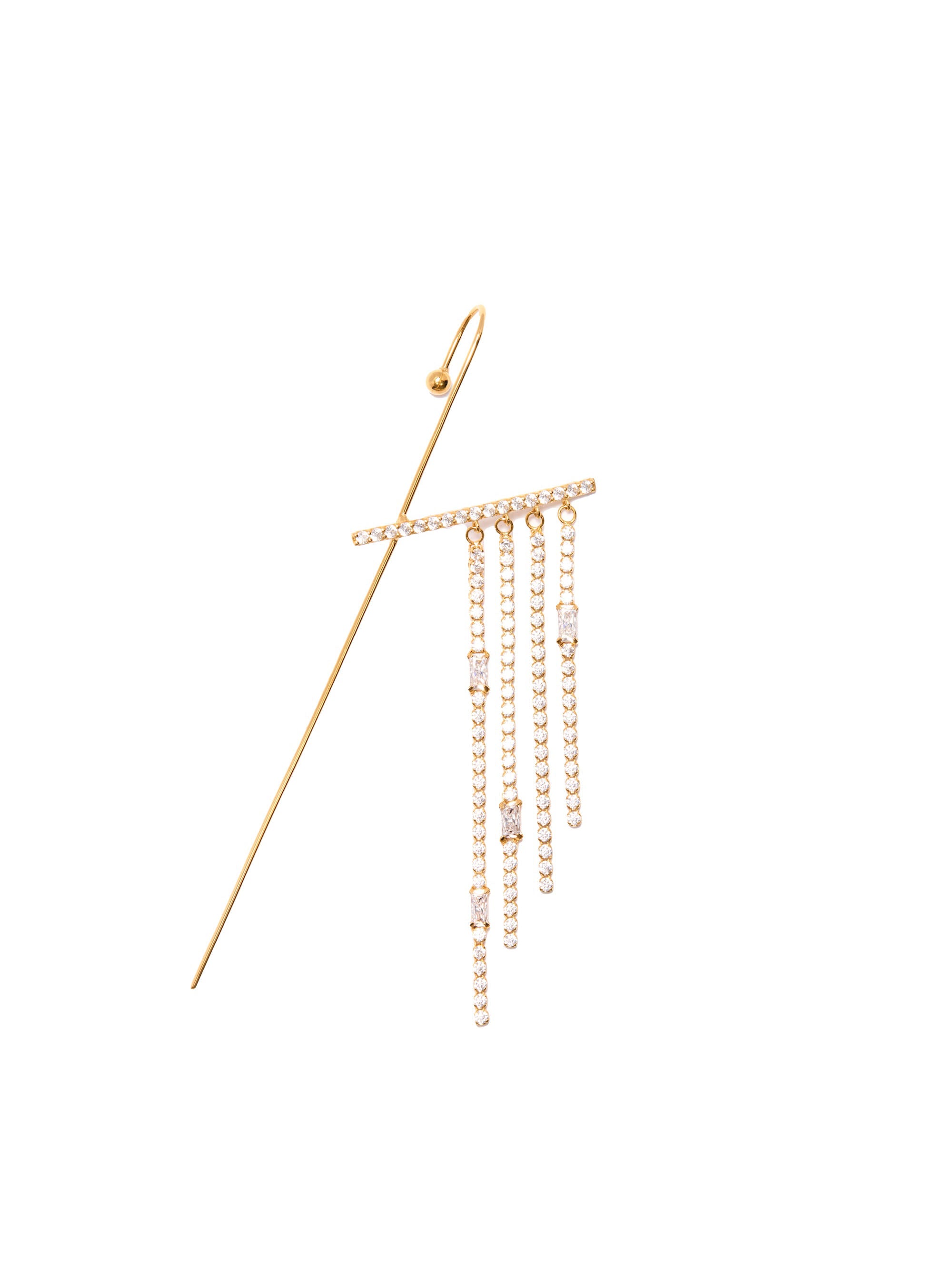 [Silk chain] リュミエール カスケード イヤーフックピアス