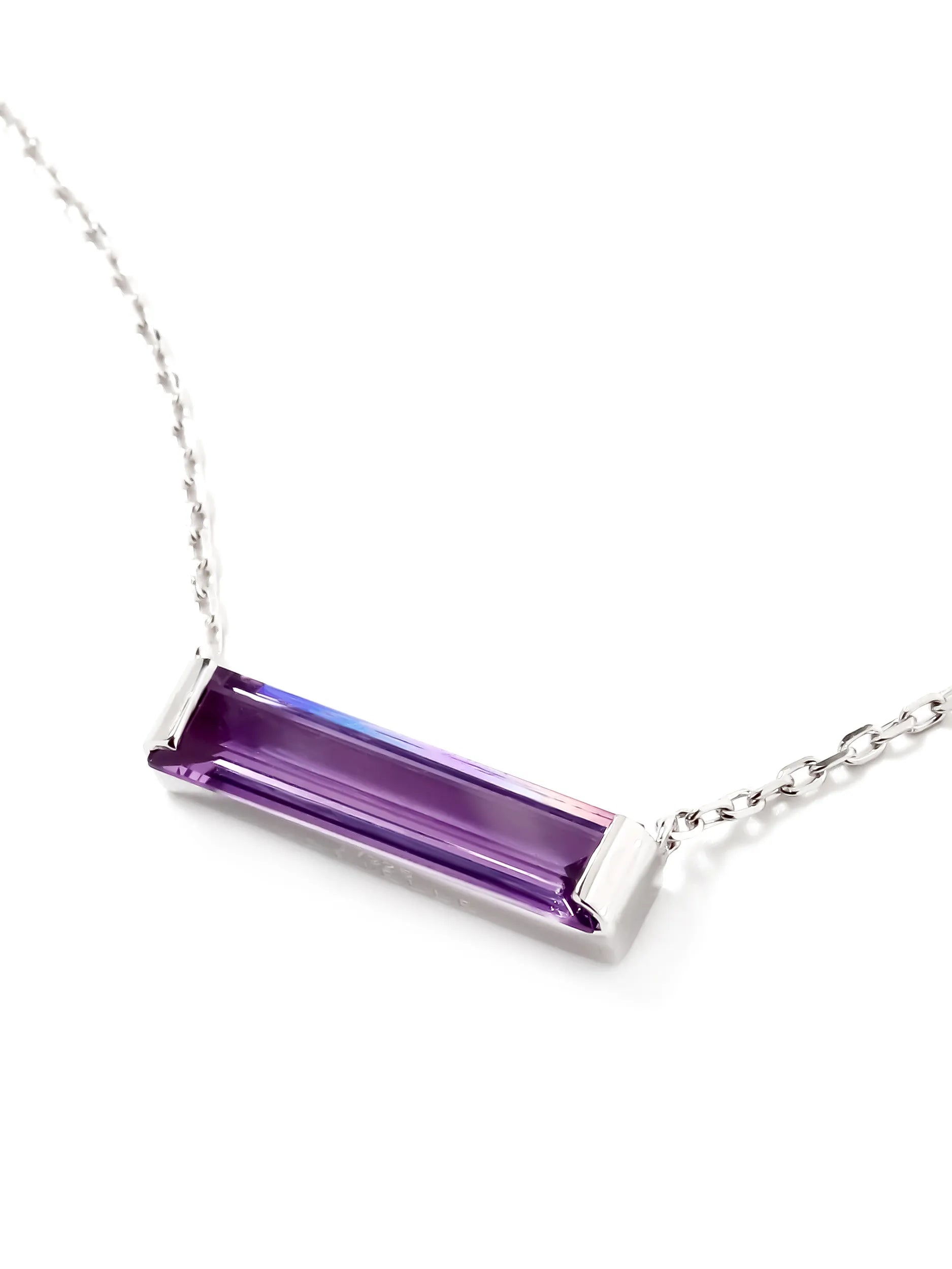 アメジスト ホリゾンタル ネックレス