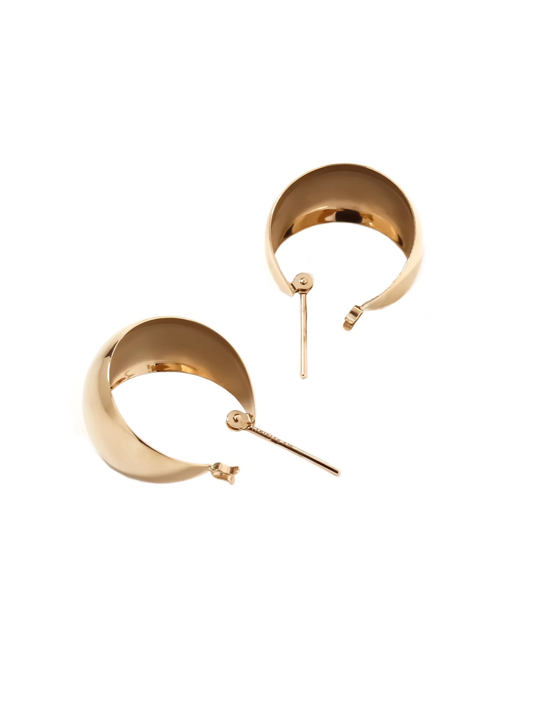[Airy Gold] K10YG ドームフープ ピアス