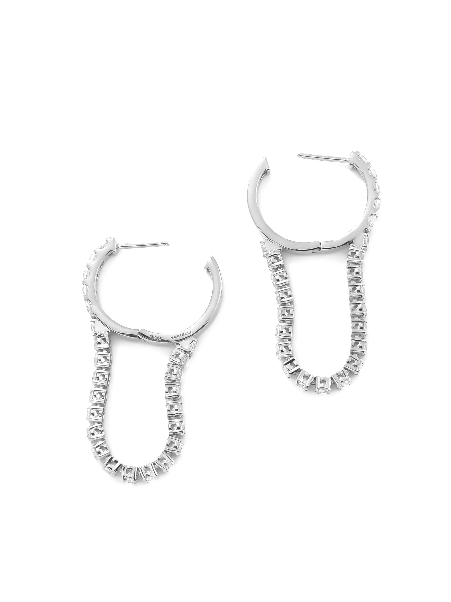 [Silk chain]  ドレープ フープピアス