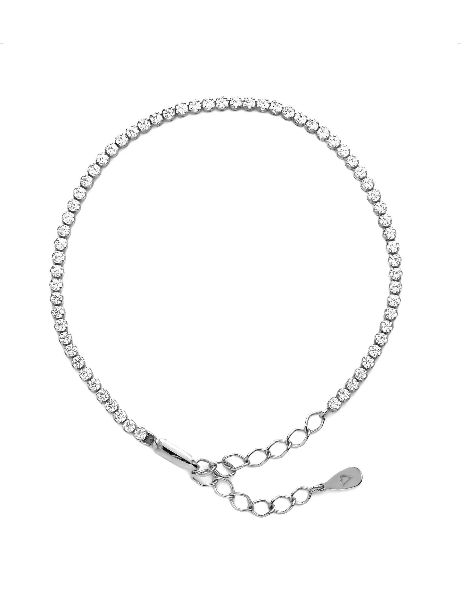 [Silk chain] ライン ブレスレット　CZ1.75mm