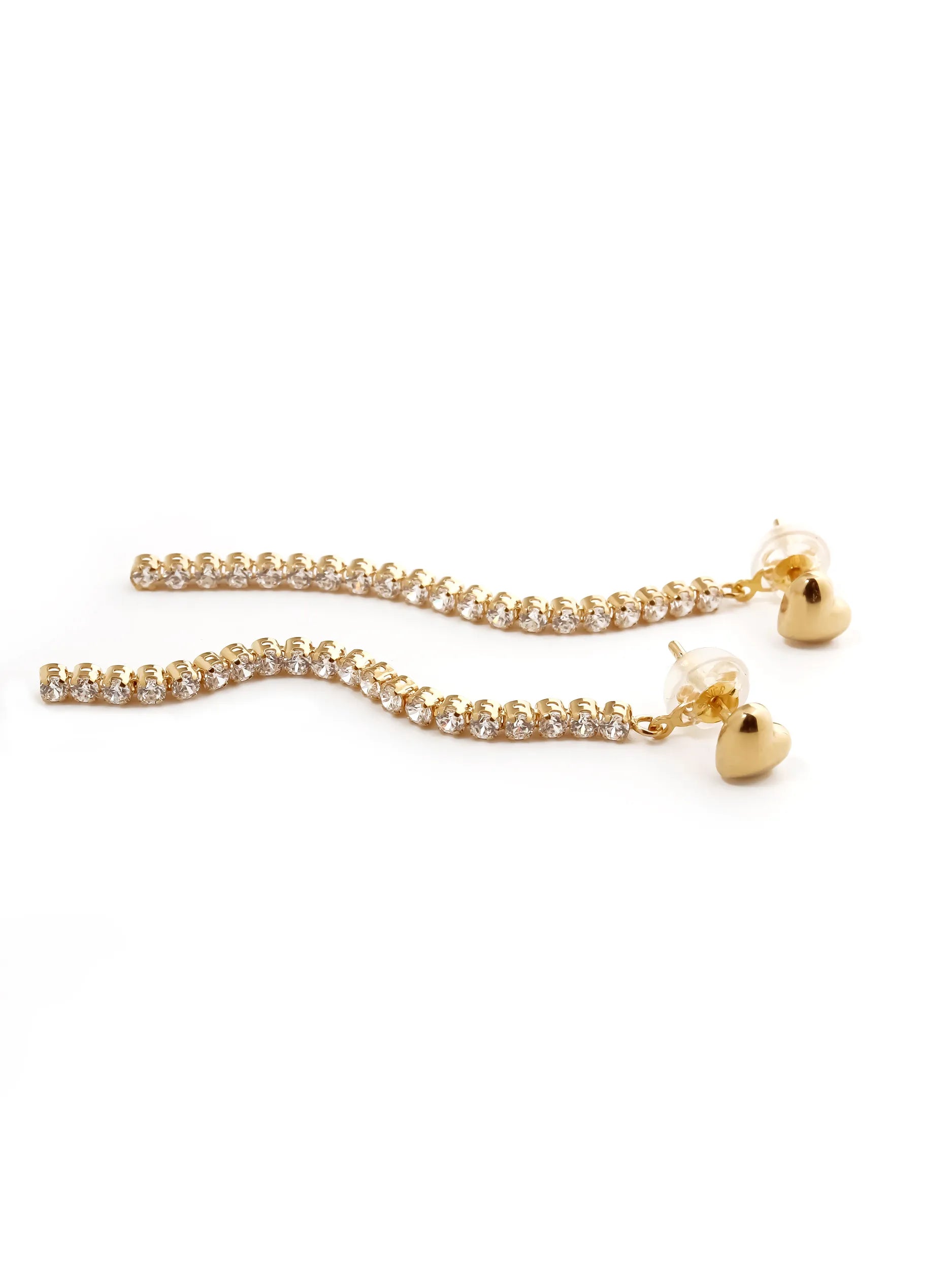 Silk chain] ハートライン 2WAY ピアス｜VARIÉLLE公式ストア
