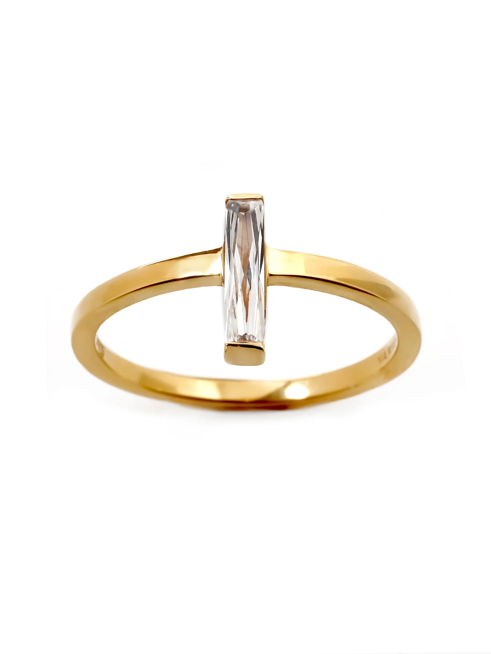 バケットプリンセスカット ソリテール リング