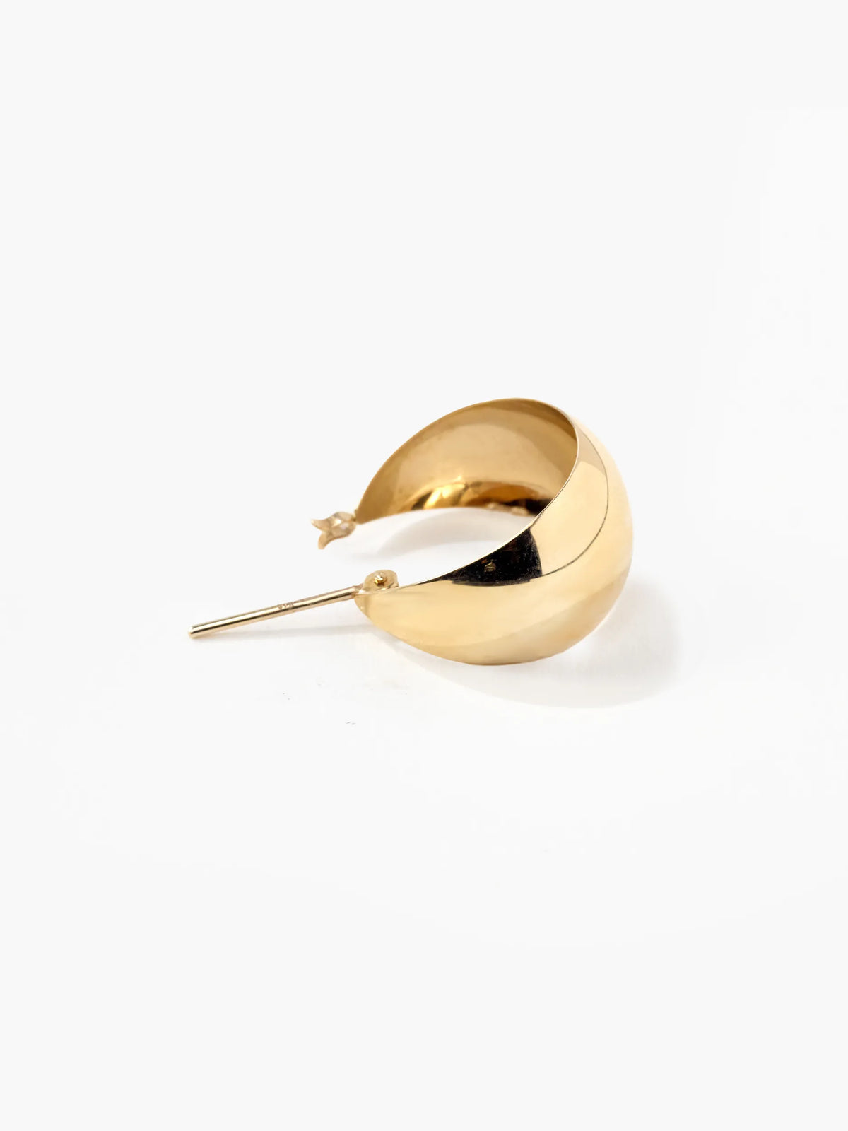 [Airy Gold] K10YG ドームフープ ピアス