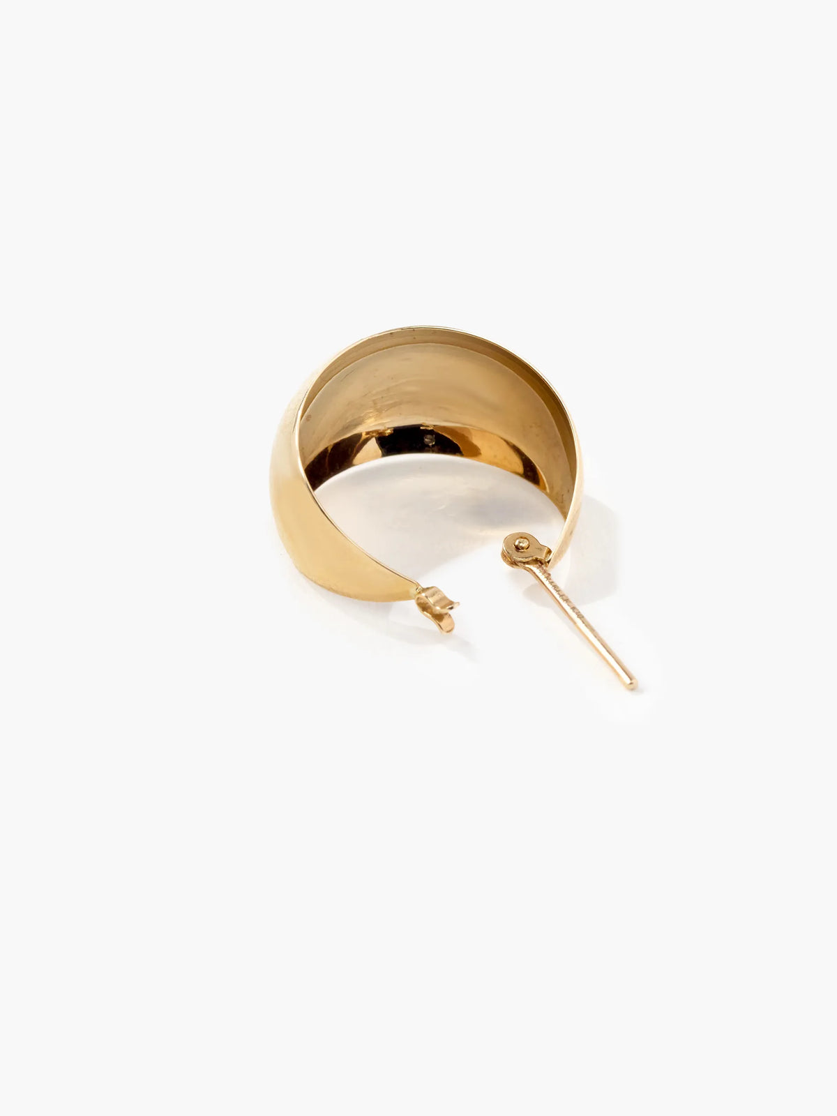 [Airy Gold] K10YG ドームフープ ピアス