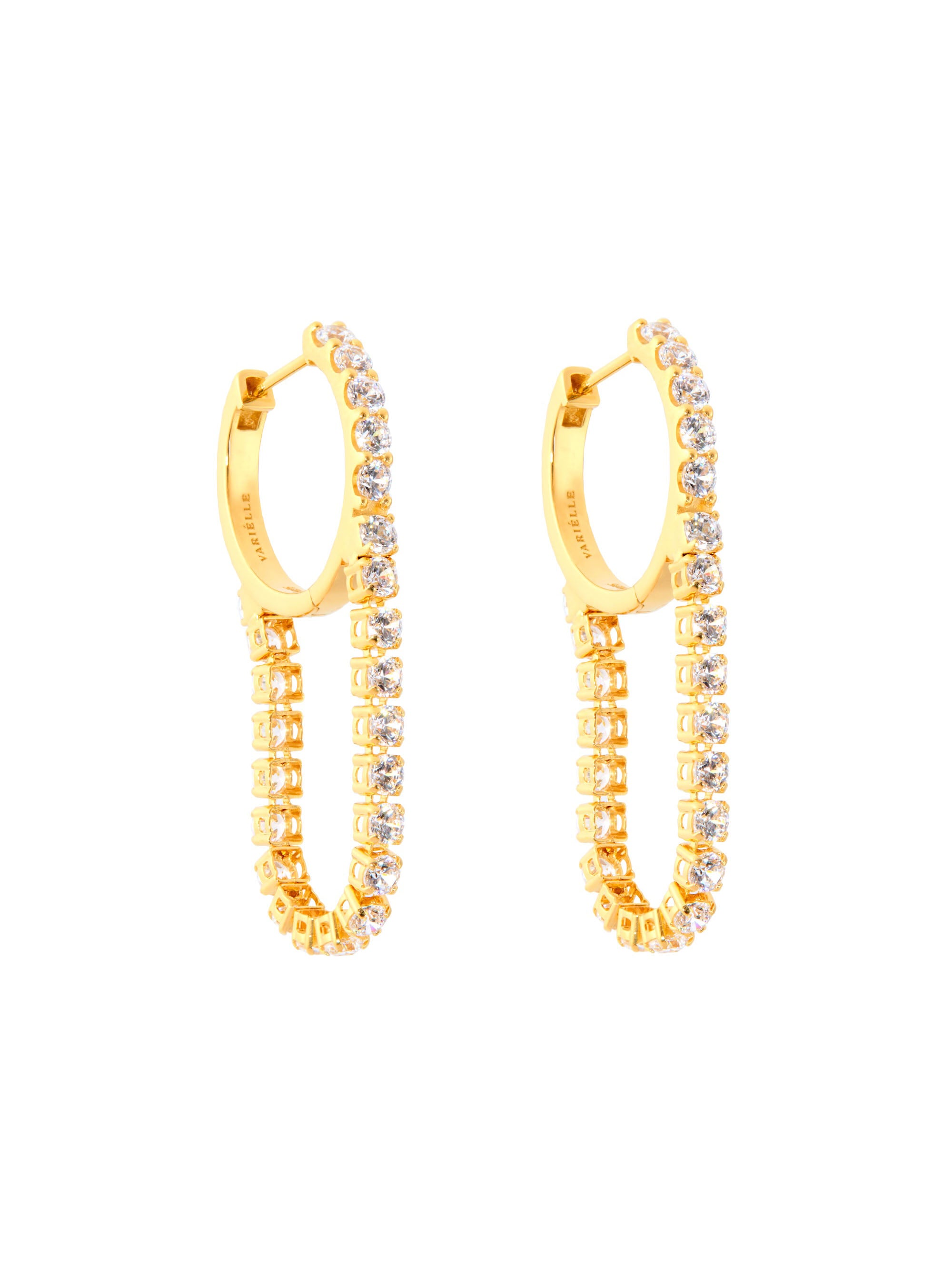 [Silk chain]  ドレープ フープピアス