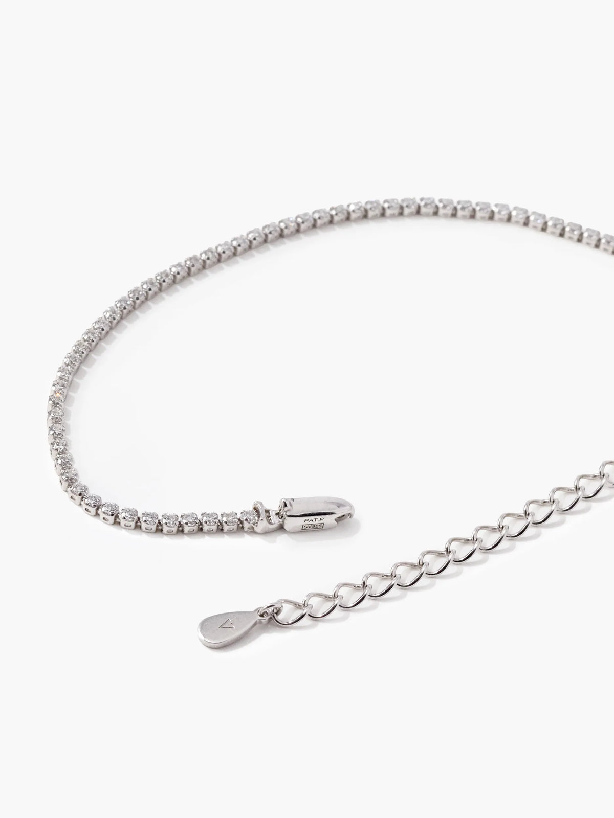 [Silk chain] ライン ブレスレット　1.5mmストーン