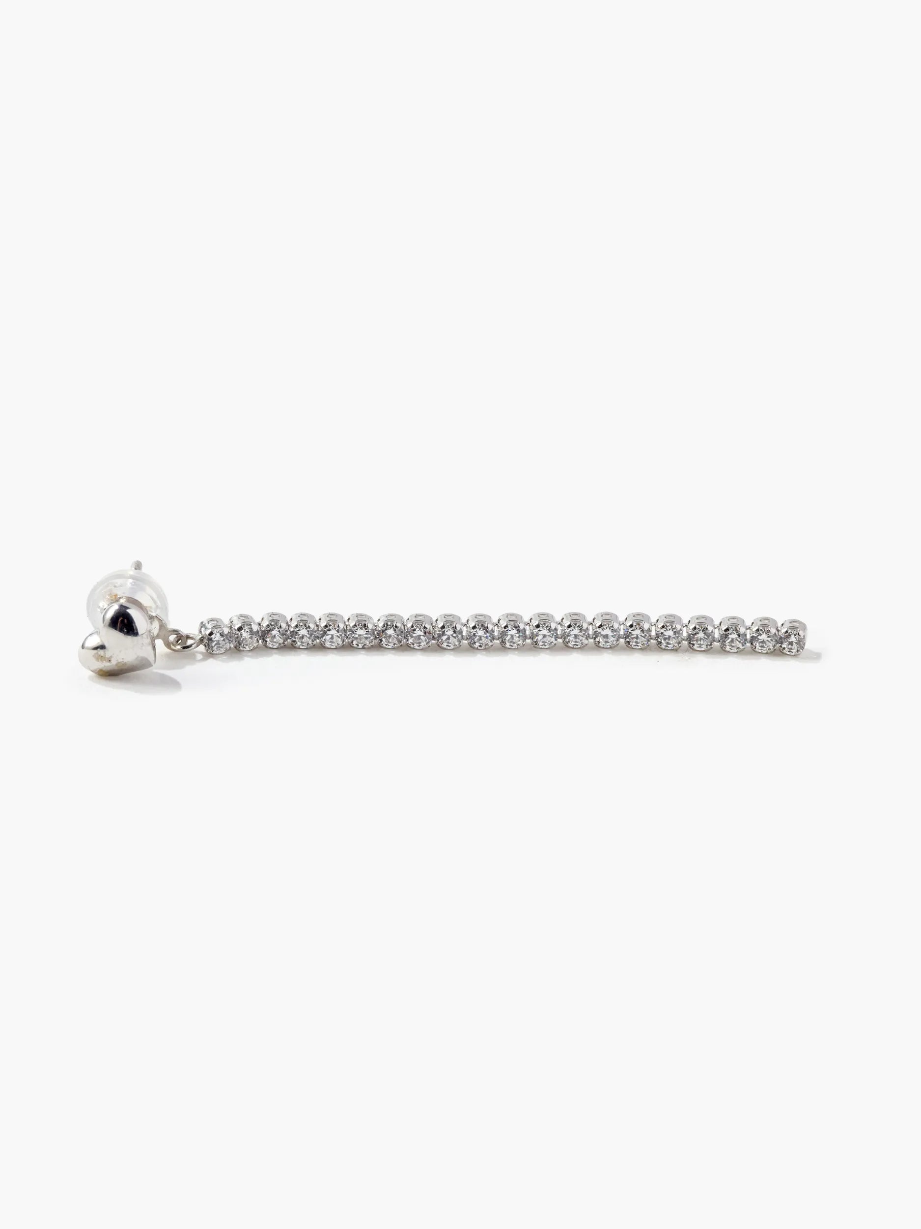 [Silk chain] ハートライン 2WAY ピアス