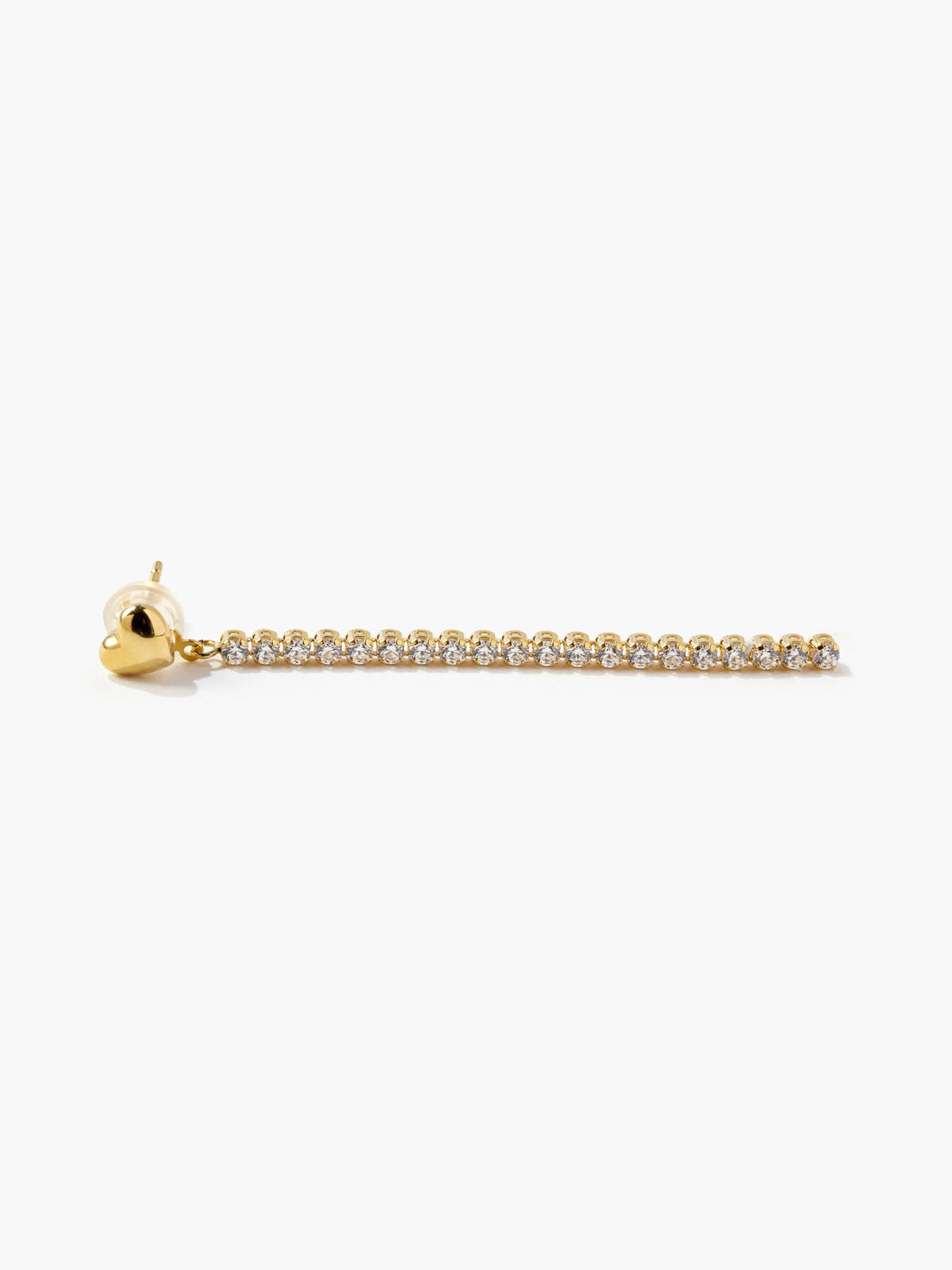 [Silk chain] ハートライン 2WAY ピアス
