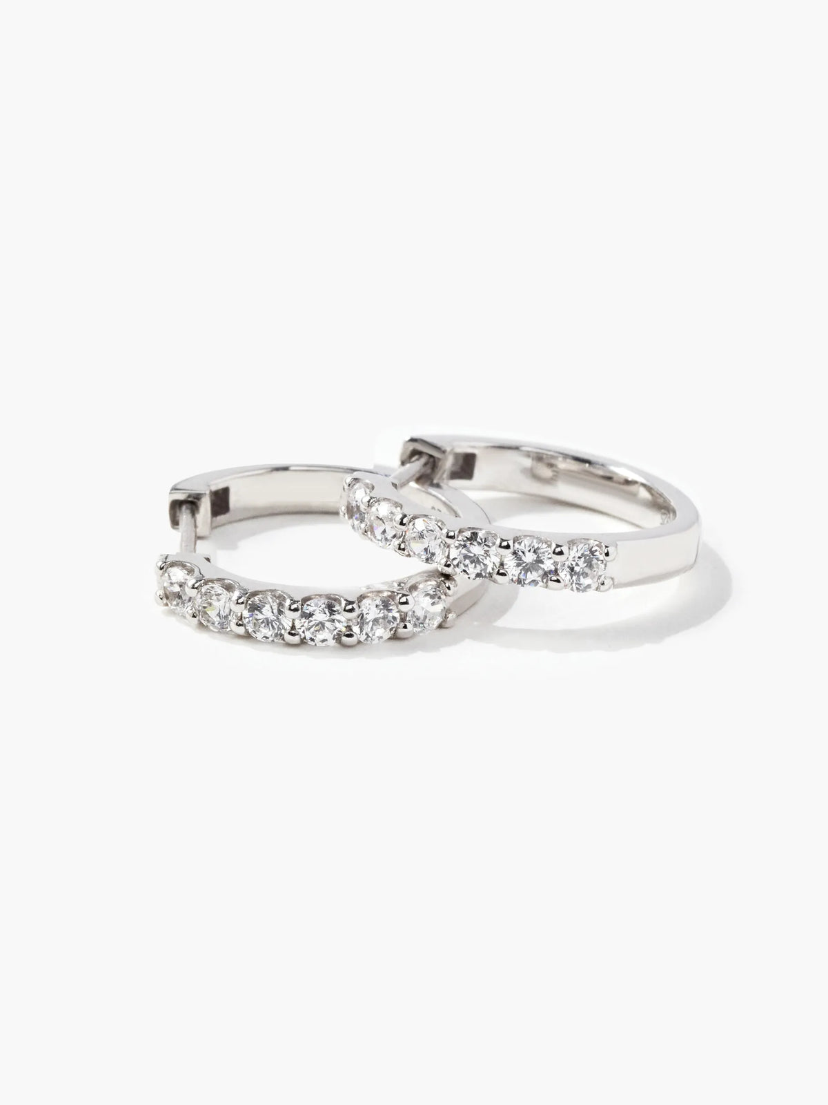 [Silk chain] バゲットカット 2way フープピアス