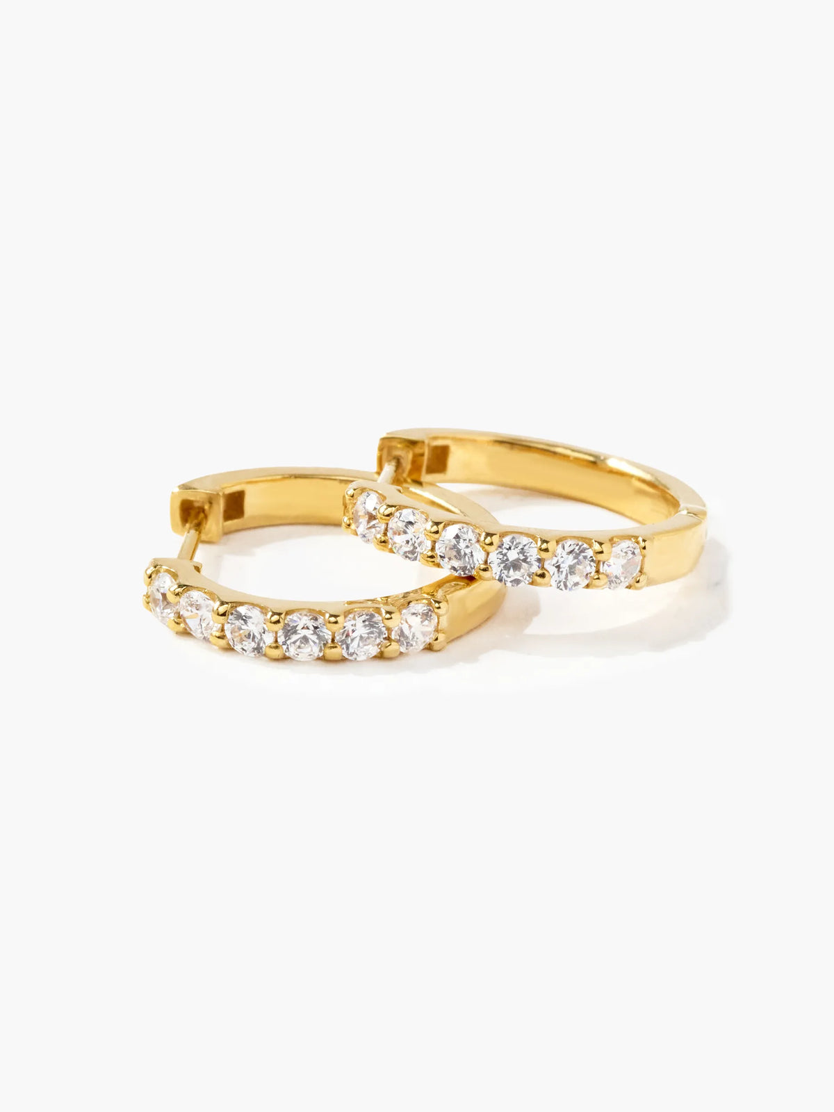 [Silk chain] バゲットカット 2way フープピアス