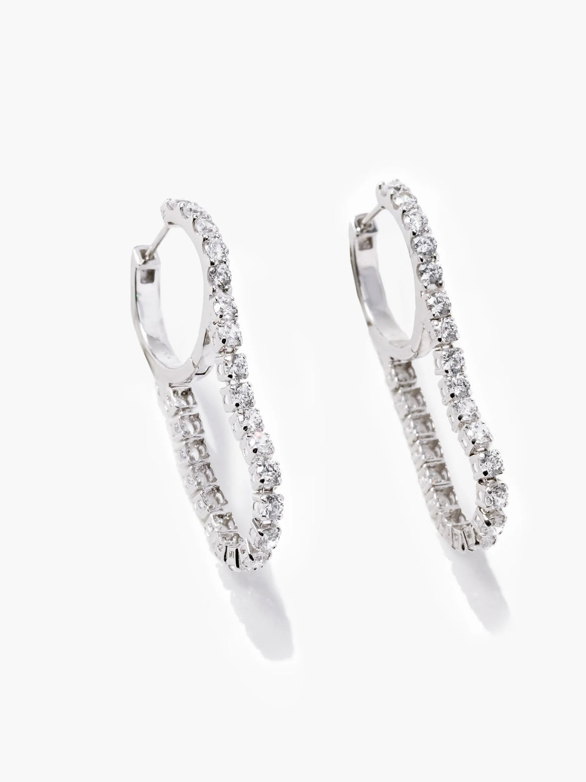 [Silk chain]  ドレープ フープピアス