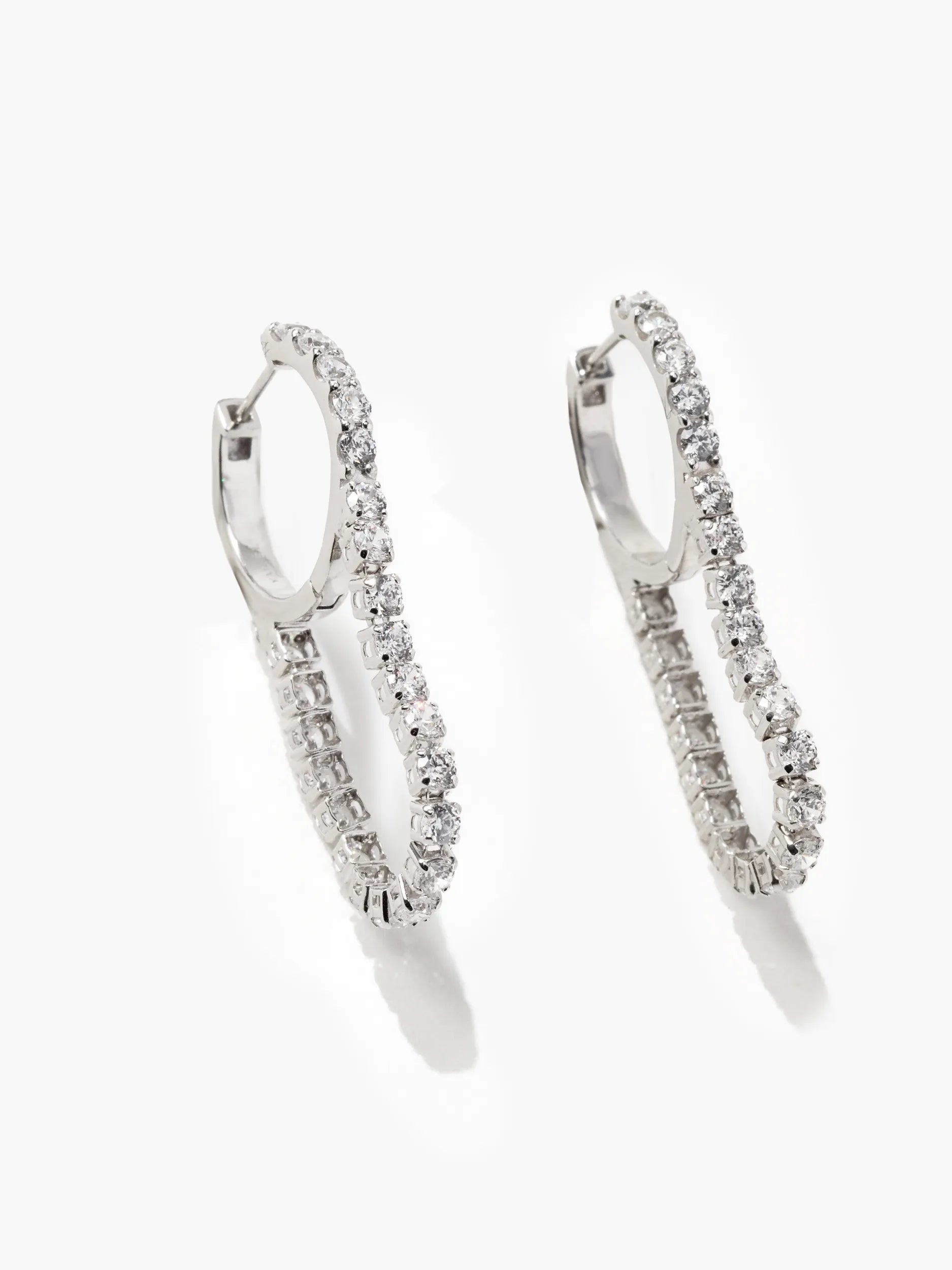 [Silk chain]  ドレープ フープピアス