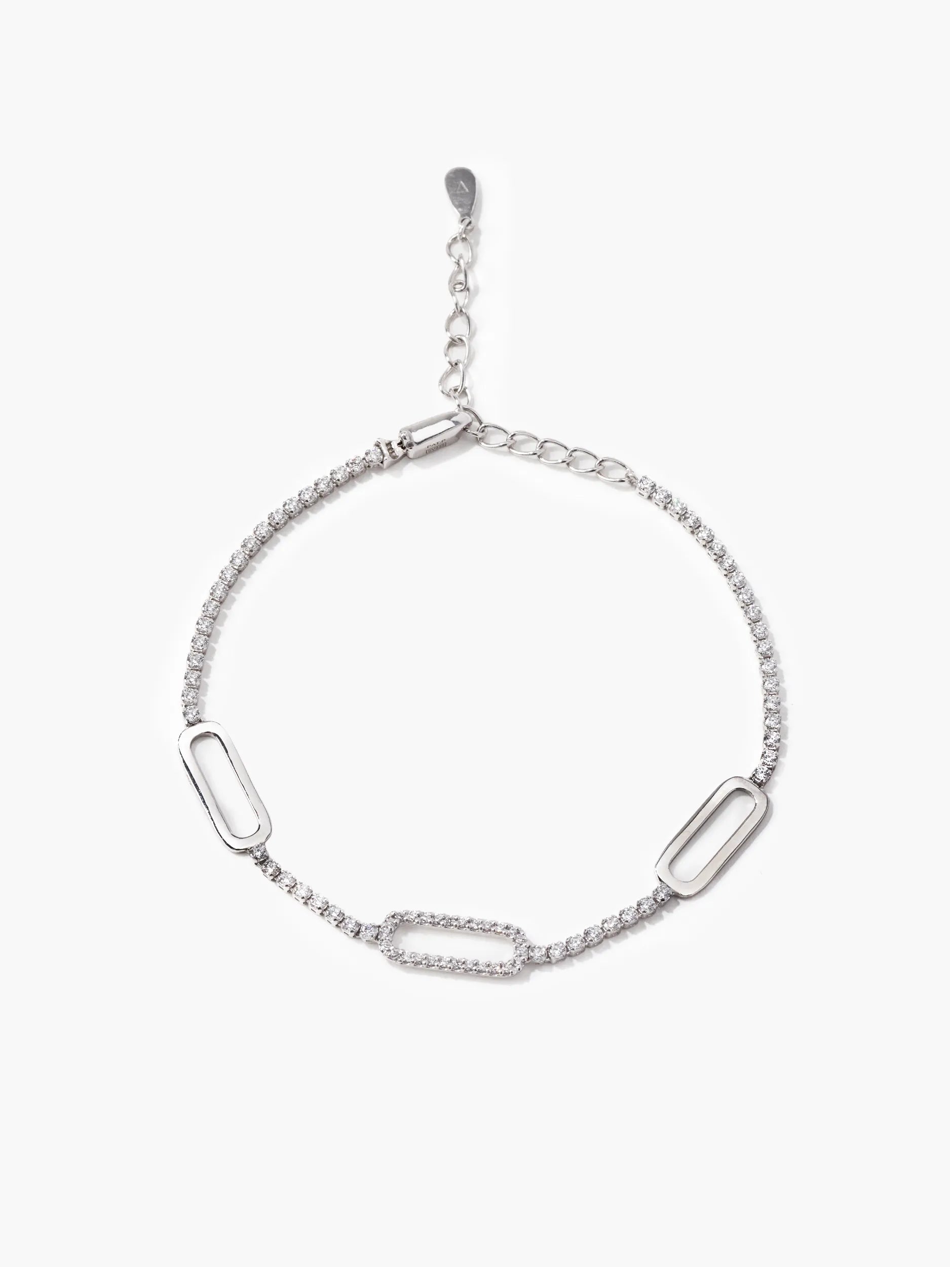 [Silk chain] オーバルライン ブレスレット