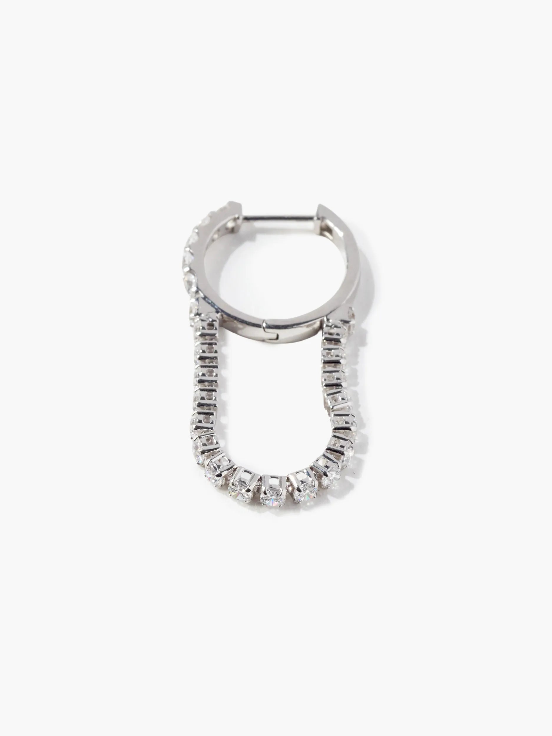 [Silk chain]  ドレープ フープピアス