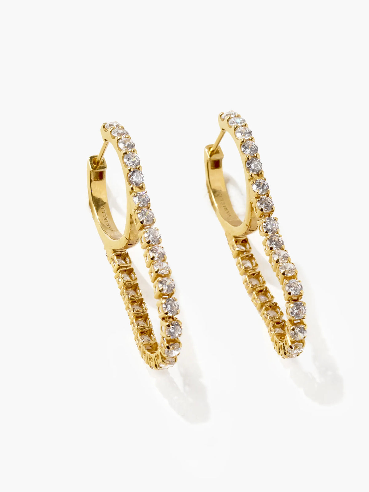 [Silk chain]  ドレープ フープピアス