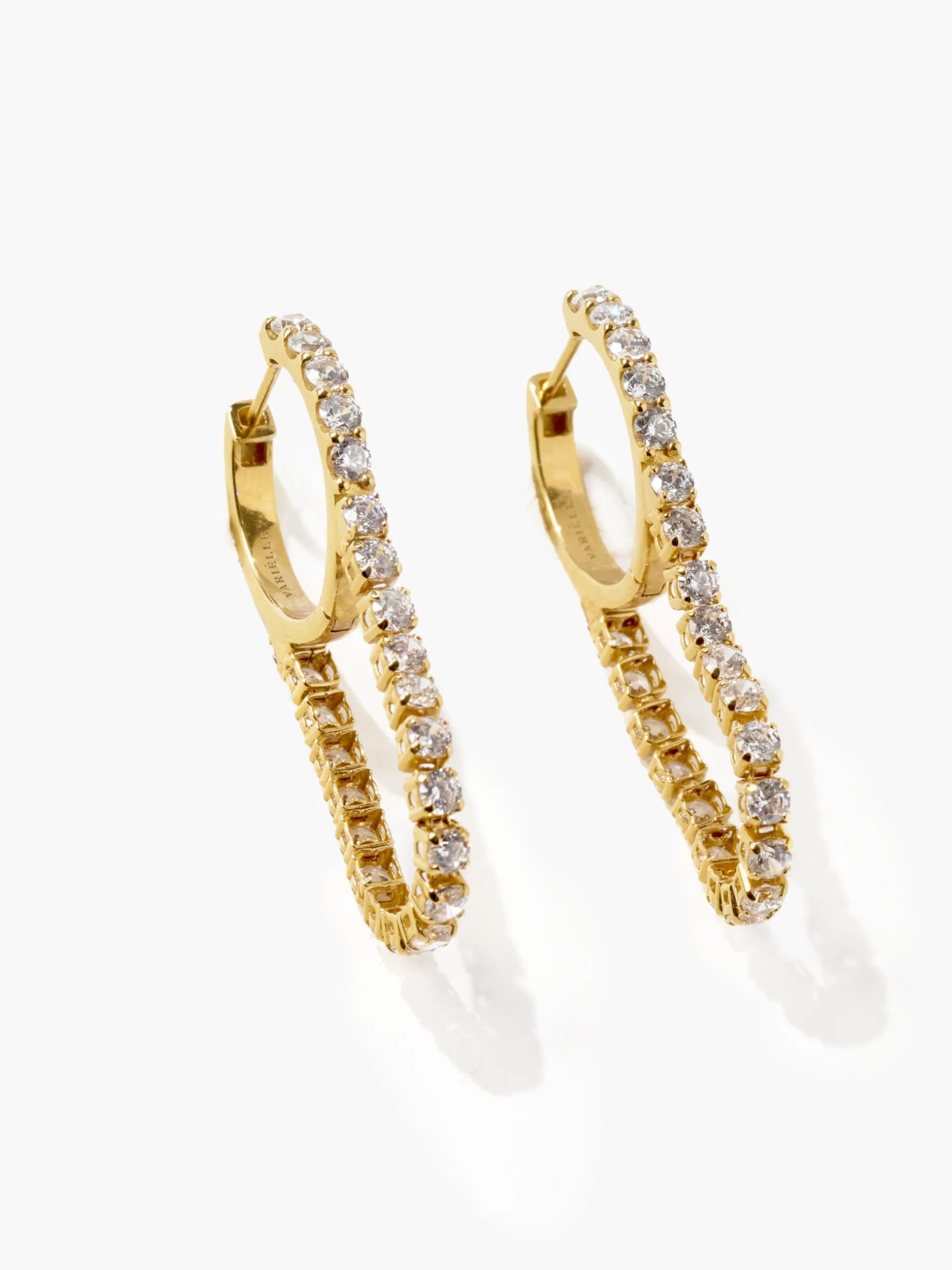 [Silk chain]  ドレープ フープピアス