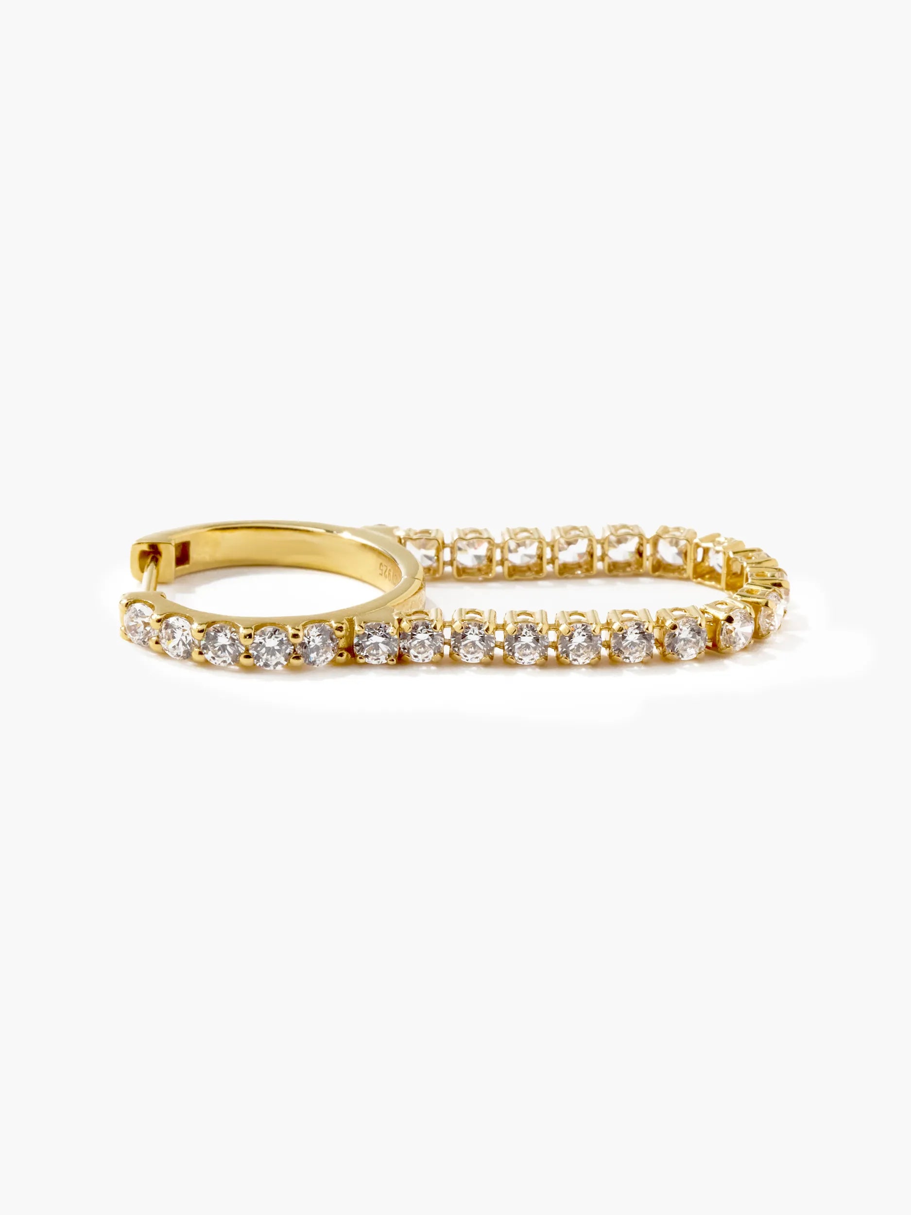 [Silk chain]  ドレープ フープピアス