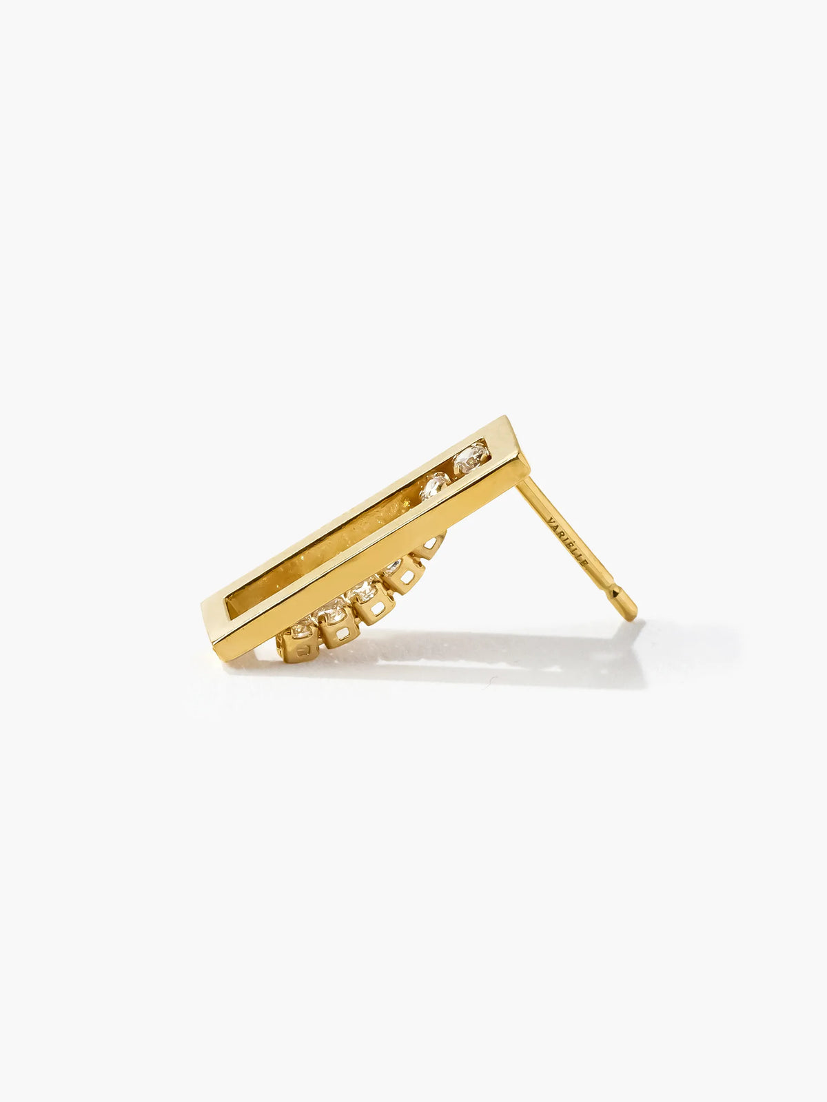 [Silk chain] フレームライン ピアス