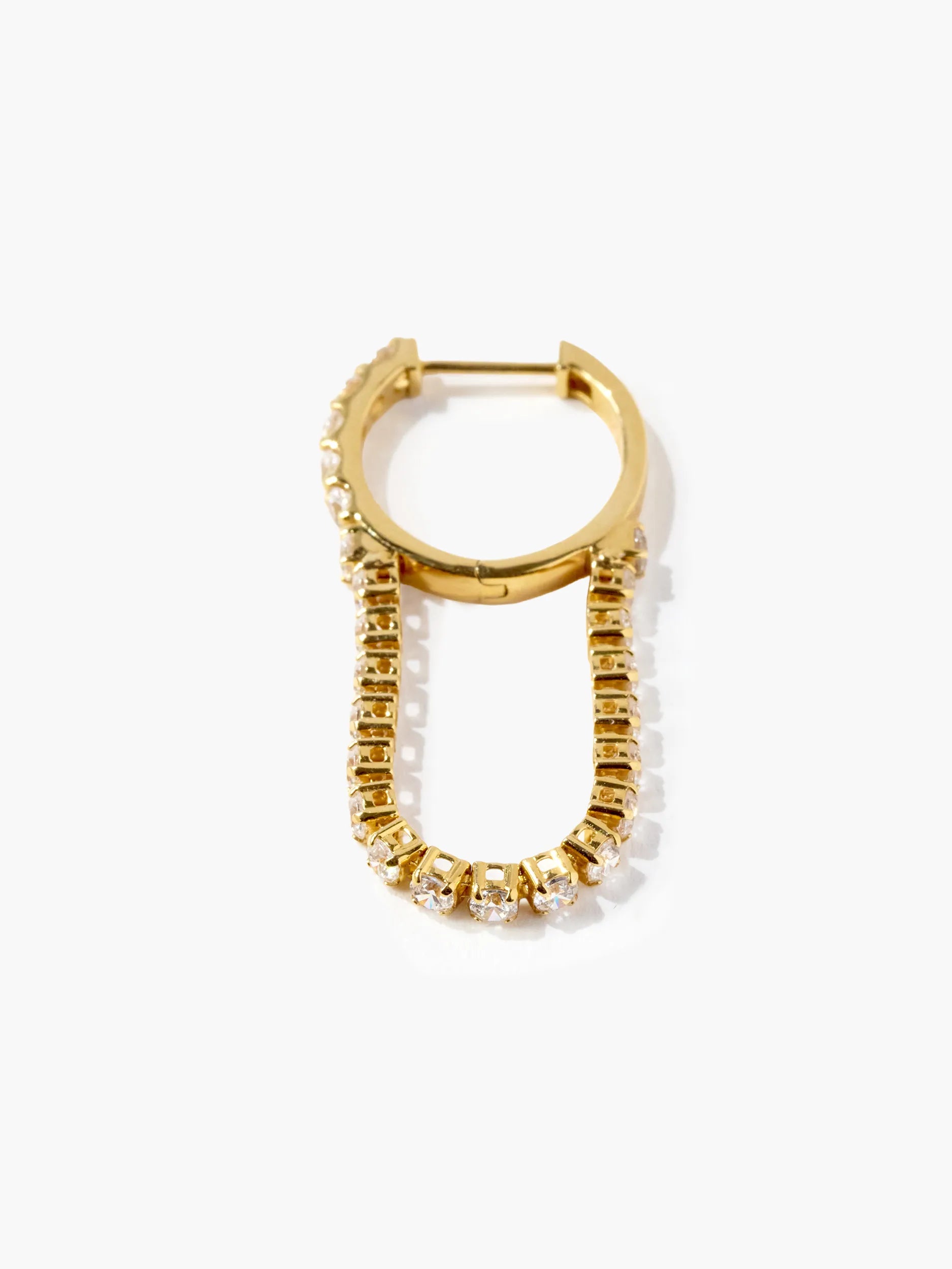 [Silk chain]  ドレープ フープピアス