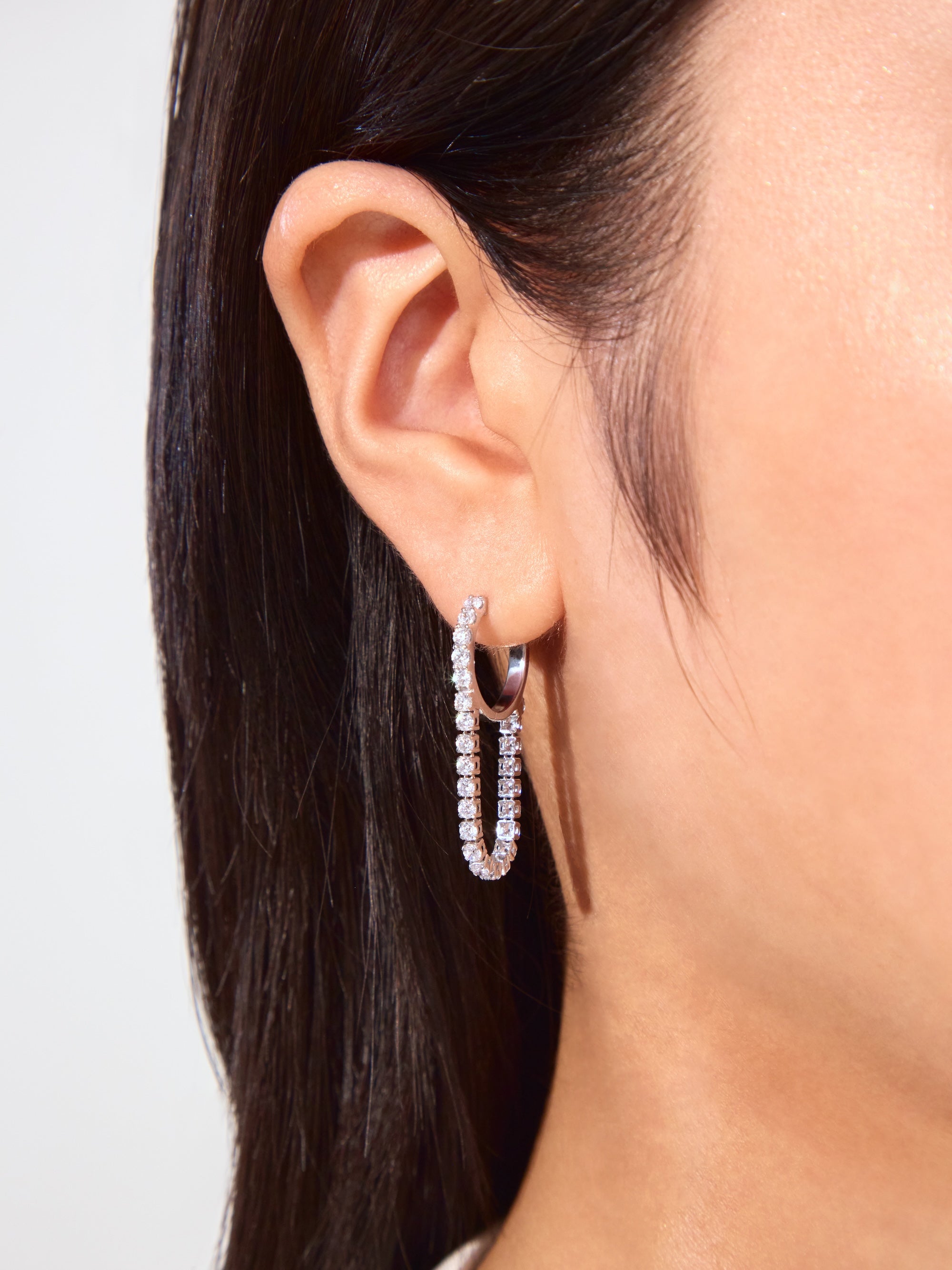 Silk chain] ドレープ フープピアス｜VARIÉLLE公式ストア