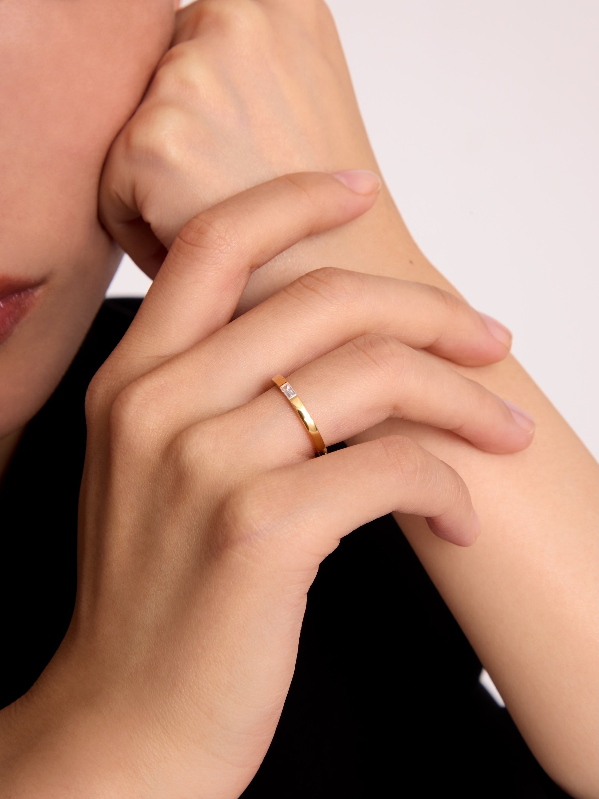 バゲットカット ホールド リング